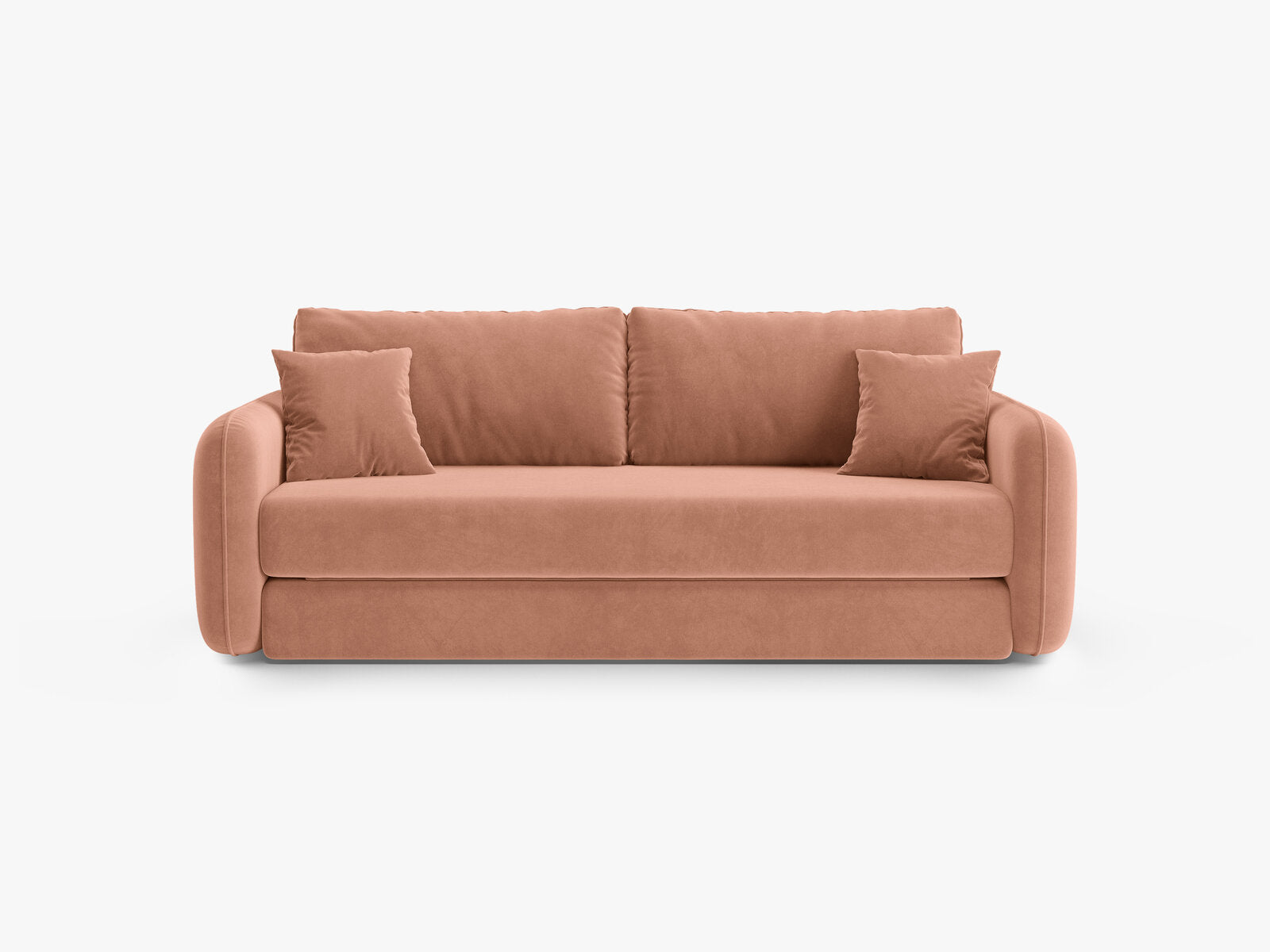 Micadoni Sofa mit Schlaffunktion Dormi 3-Sitzer Samt Salvador Rosa