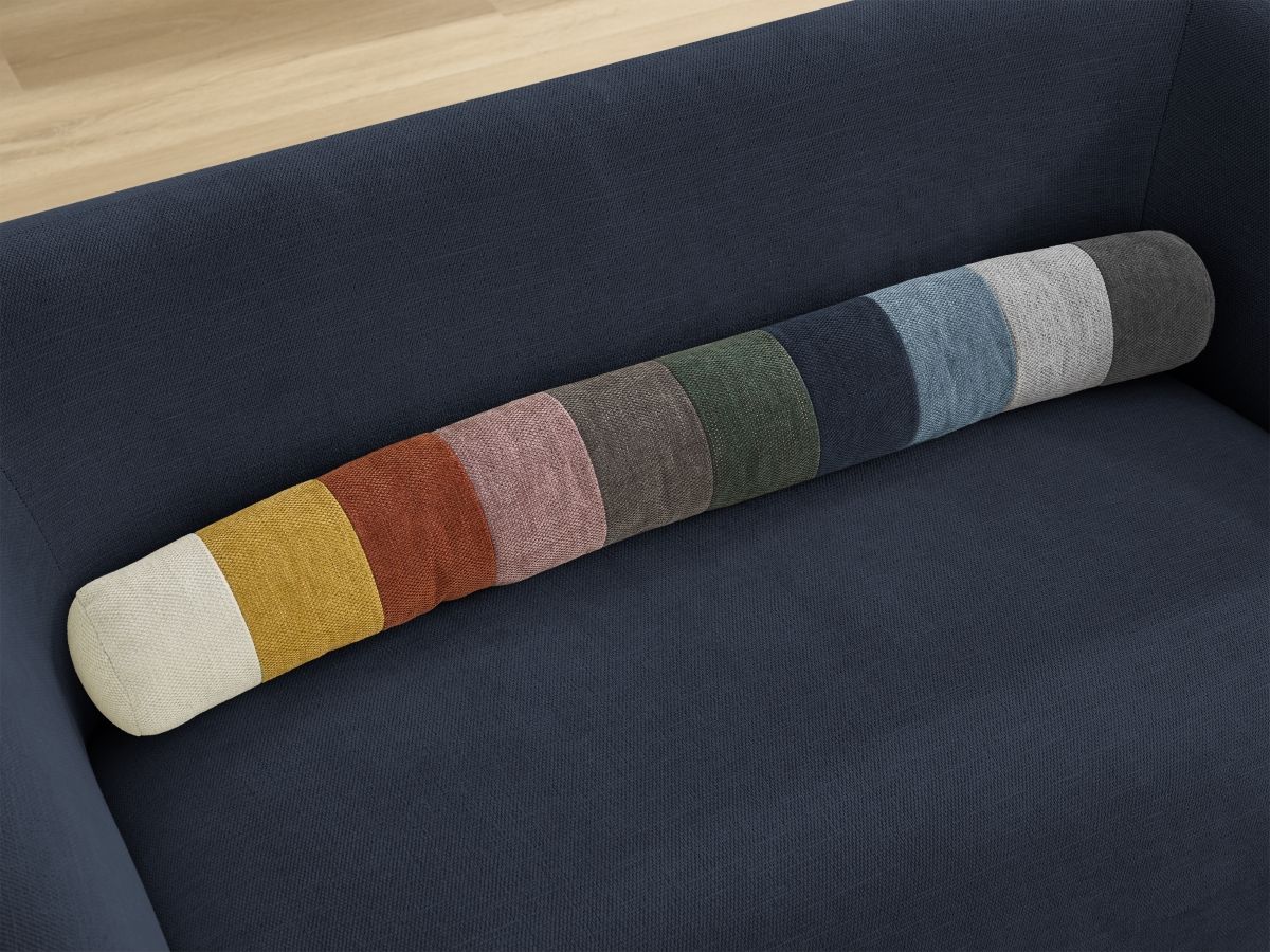 Bobochic Celine Sofa 2-Sitzer Stoff Dunkelblau