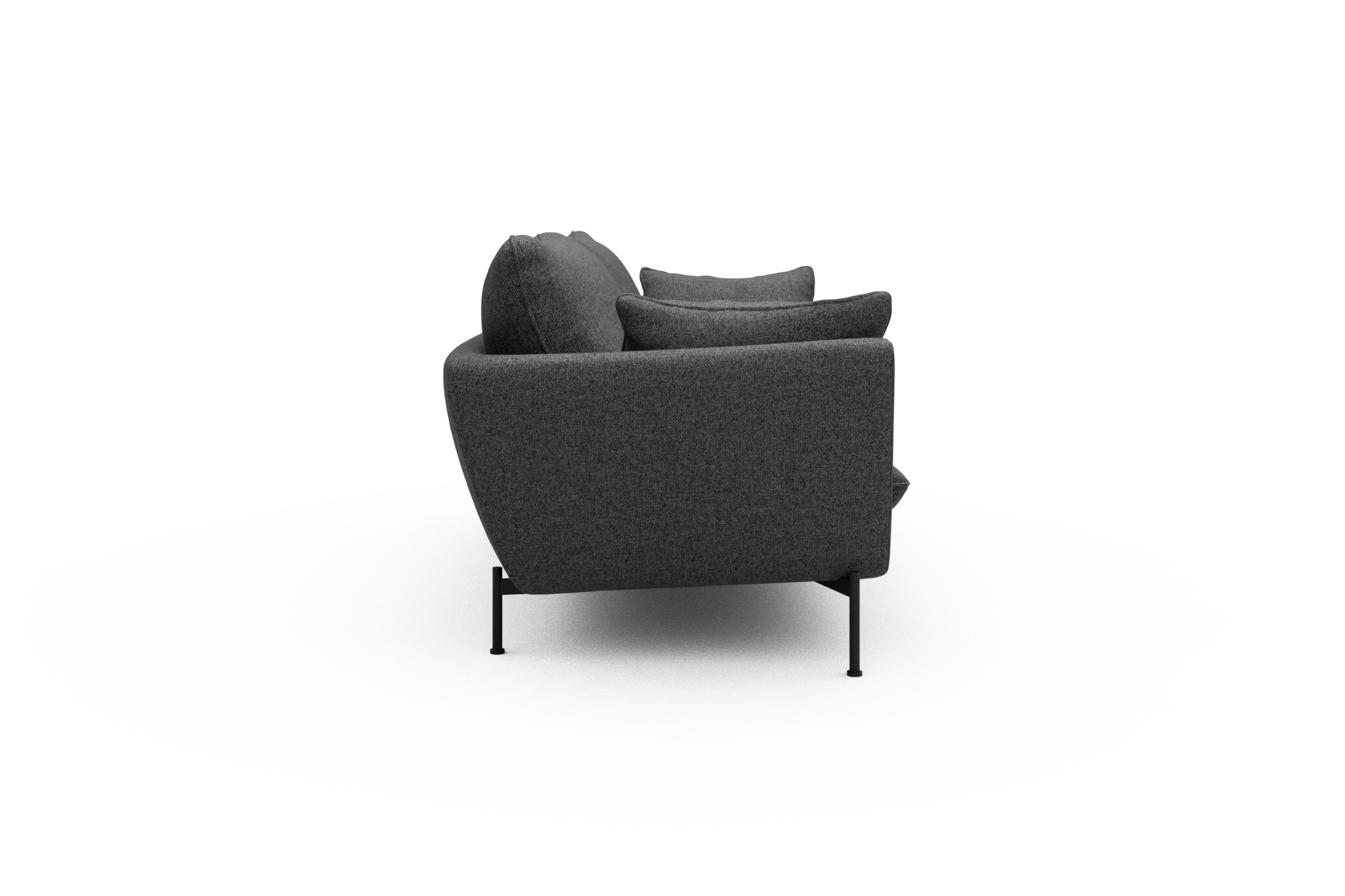 Sofa Anton 3-Sitzer Sama-Antracite