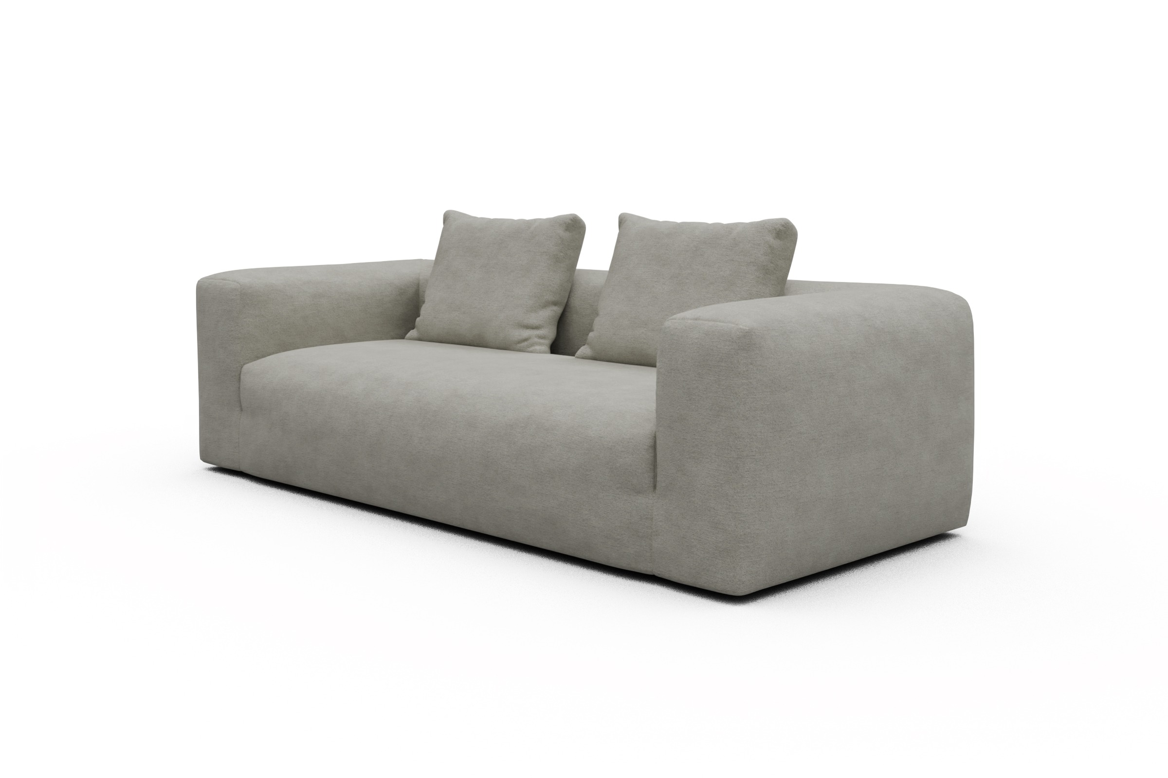 Sofa Fred 3-Sitzer Carreno-Moon-Stone-White