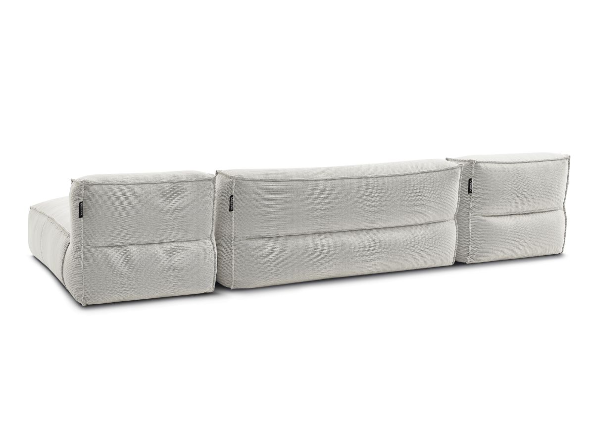 Bobochic Biarritz Gartensofa 4-Sitzer Melange-Stoff Beige