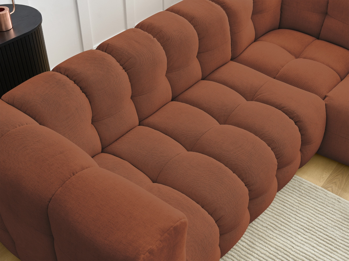 Bobochic Cloud Ecksofa 268 × 184 cm Stoff Orange