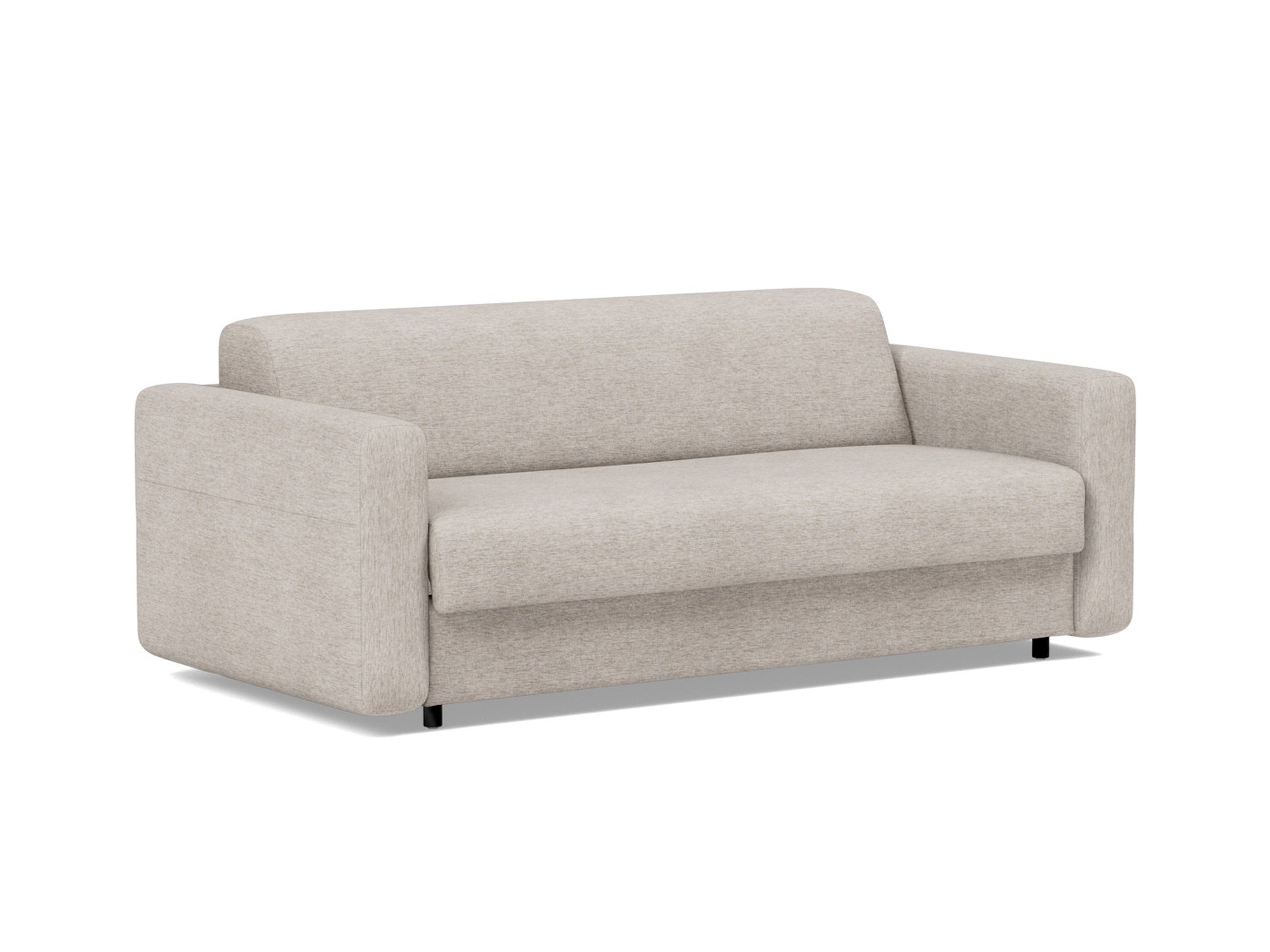 Schlafsofa Killian mit Taschenfederkernmatratze 140 Chenille Yuveno 471-Sand