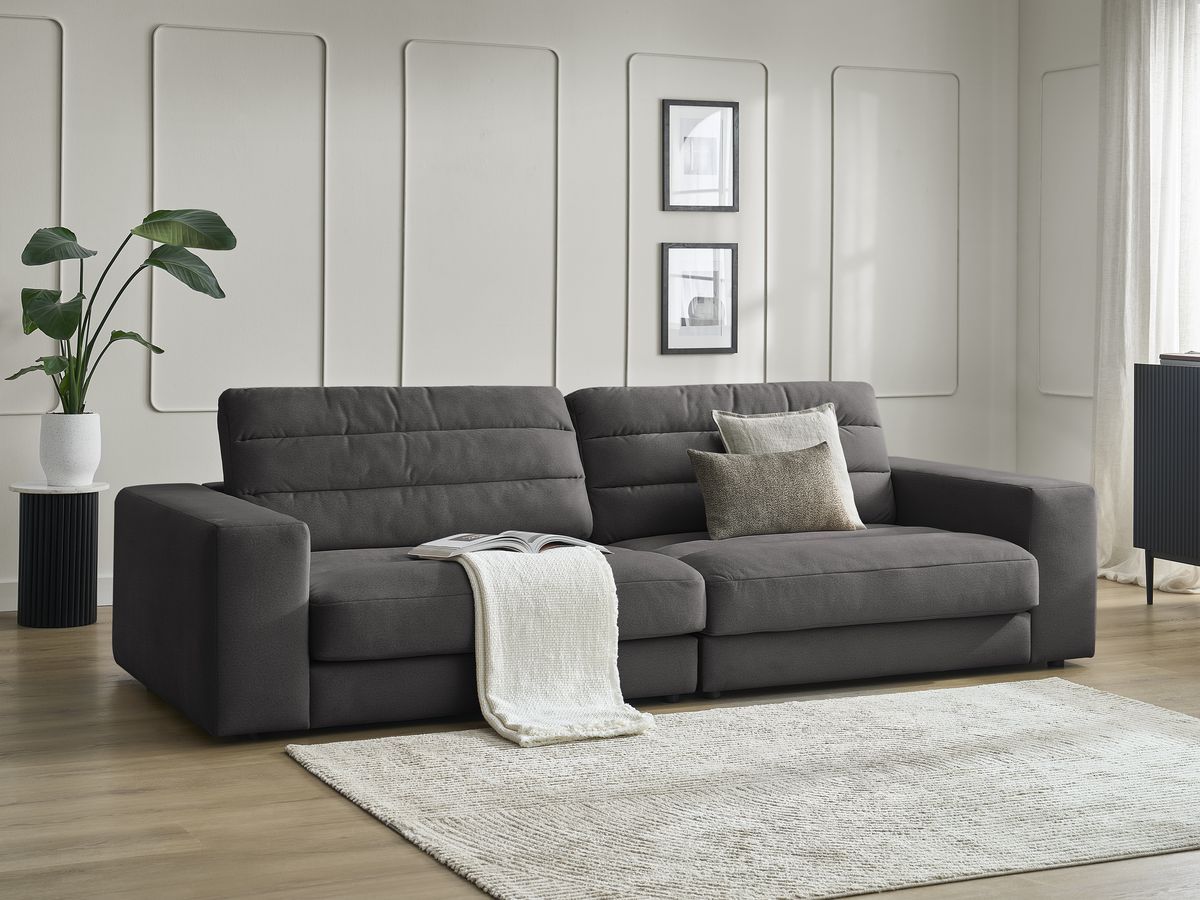 Bobochic Sierra Sofa 3-Sitzer Samt Schwarz