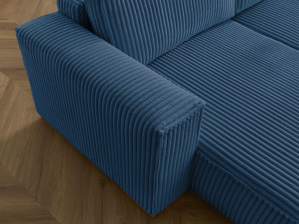 Bobochic Chelsea Wohnlandschaft Breitcord weich Dunkelblau