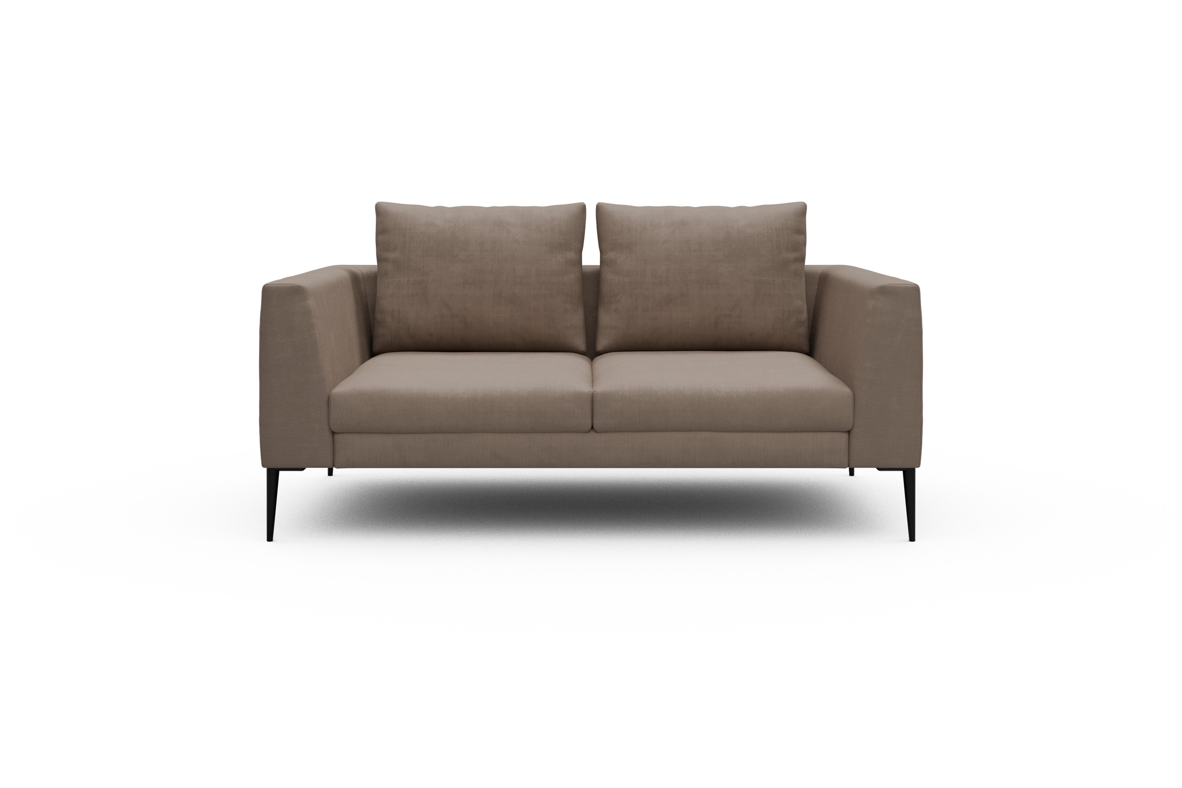 Skandi Home Sofa Paul 2-Sitzer Cordufine-Biege moebelfaktor