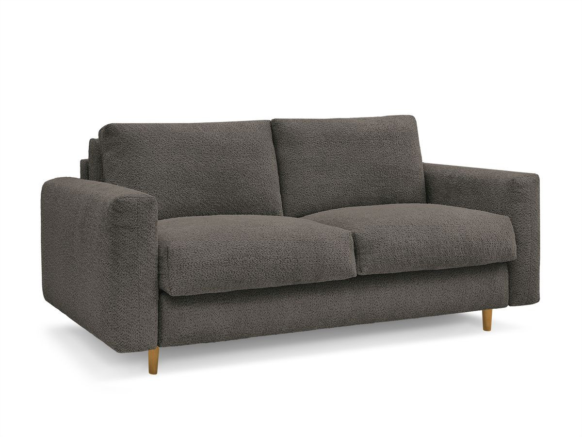 Bouclé-Stoff · Braun