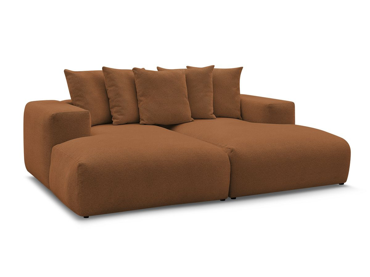 Bobochic Voltaire Sofa 4-Sitzer 248 × 170 cm Melange-Stoff Orange