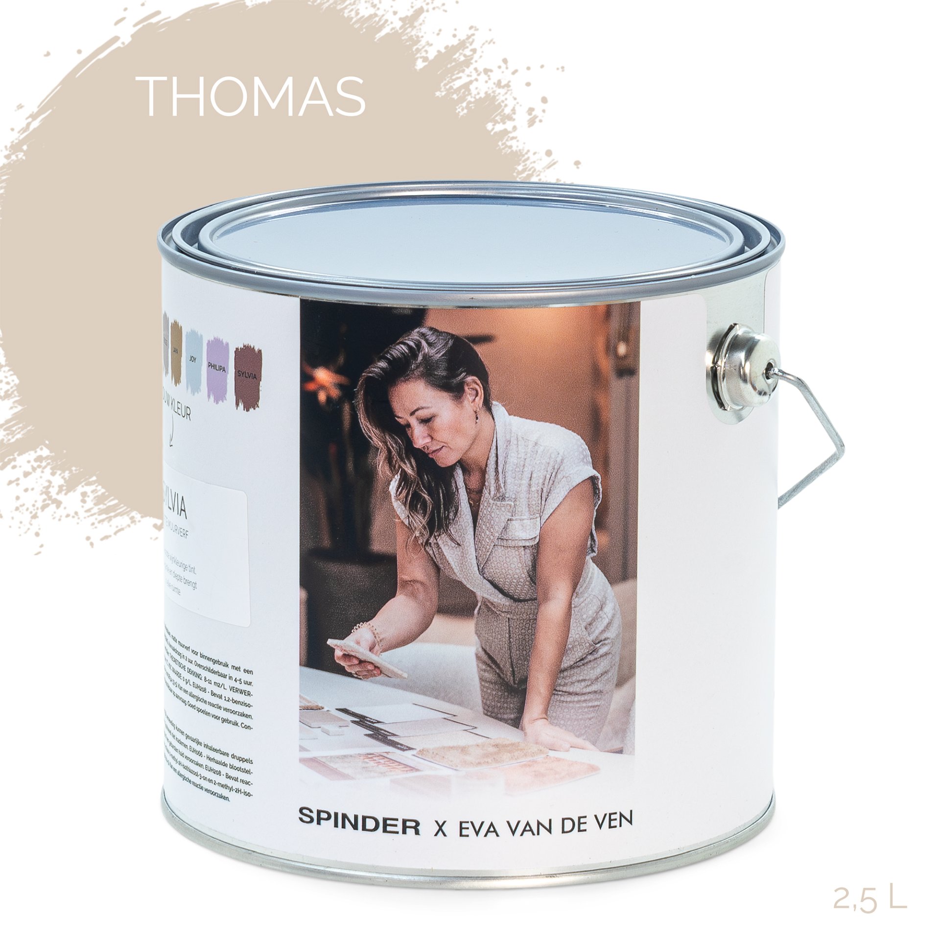 Spinder Design Wandfarbe Thomas 2,5 Liter