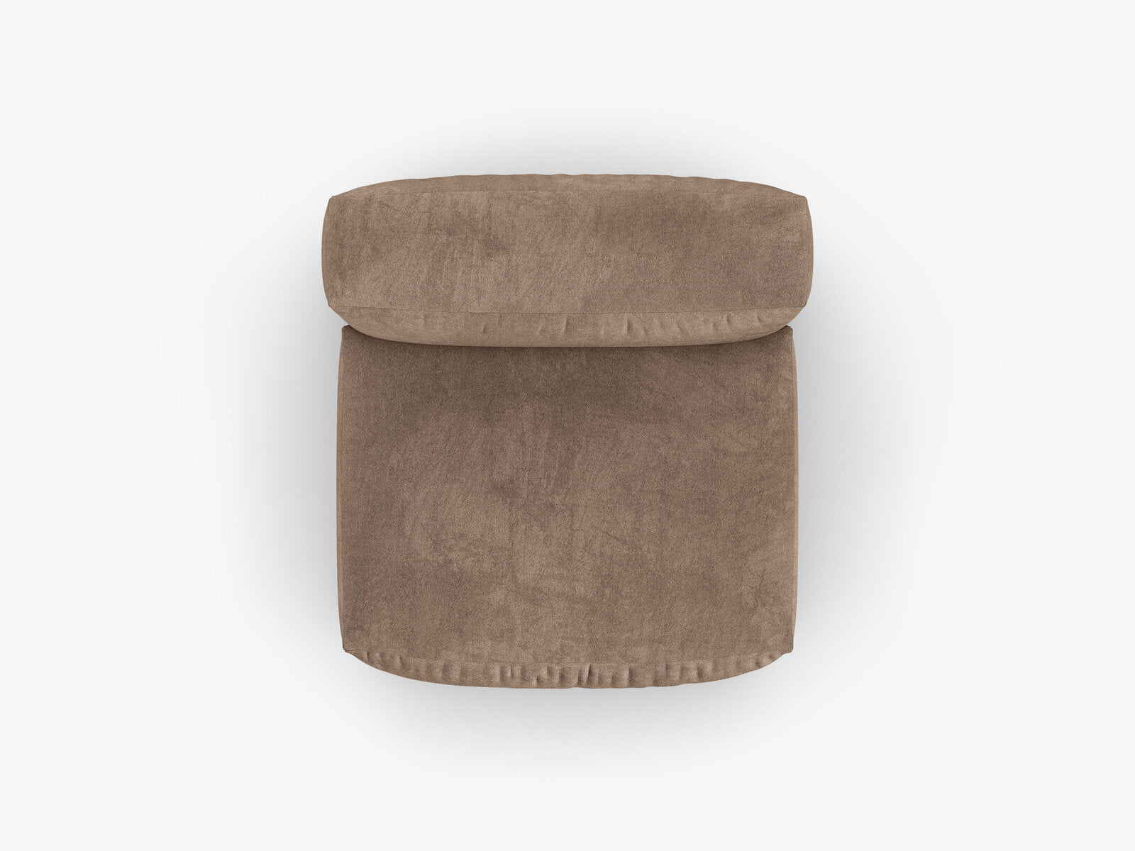 Micadoni Mittelmodul Martina 1-Sitzer 90cm Sitztiefe Samt Vogue Dunkelbeige