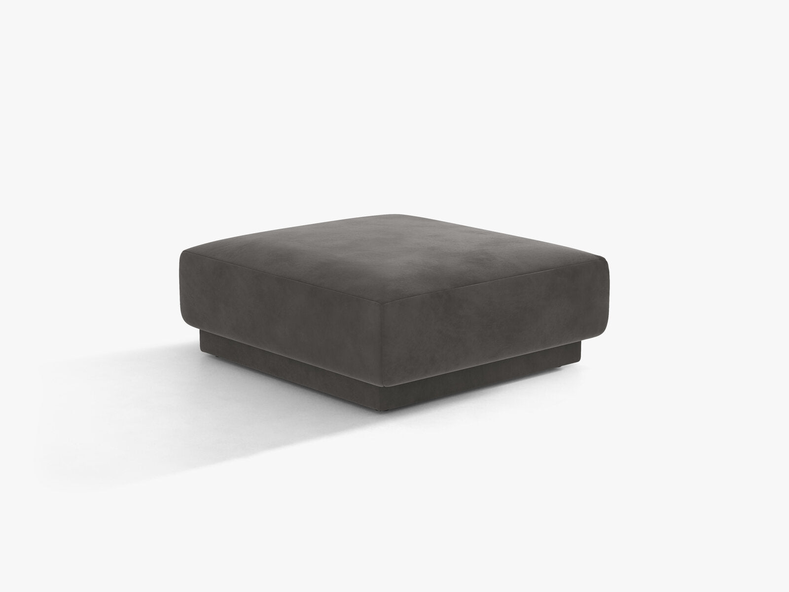 Micadoni Hocker Miley 1-Sitzer Samt Venus Grau