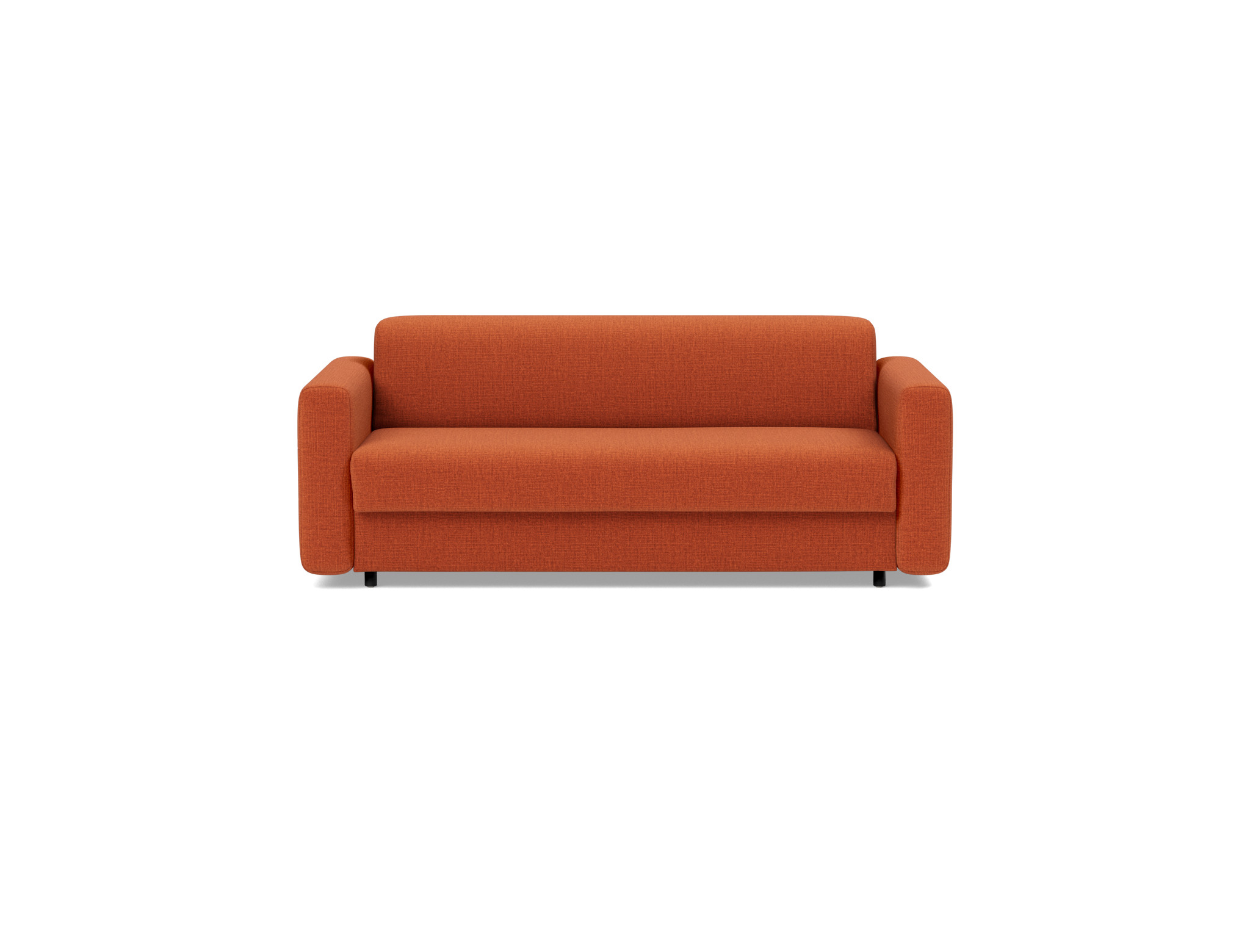 Schlafsofa Killian mit Taschenfederkernmatratze 140 Chenille Esina 412-Rust-Orange