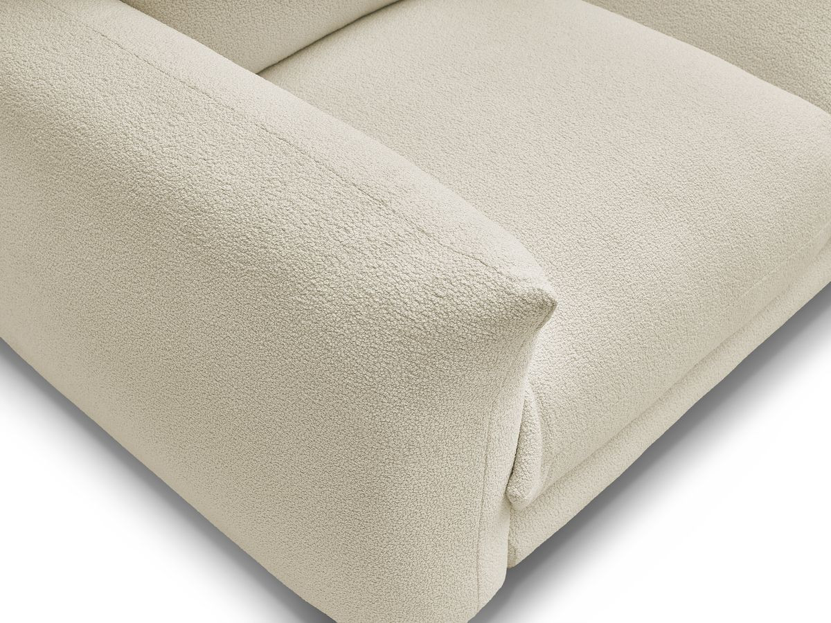 Bobochic Ernest Ecksofa Bouclé-Stoff Beige