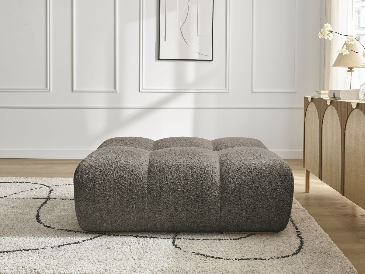 Bobochic Anakin Pouf Bouclé-Stoff Braun