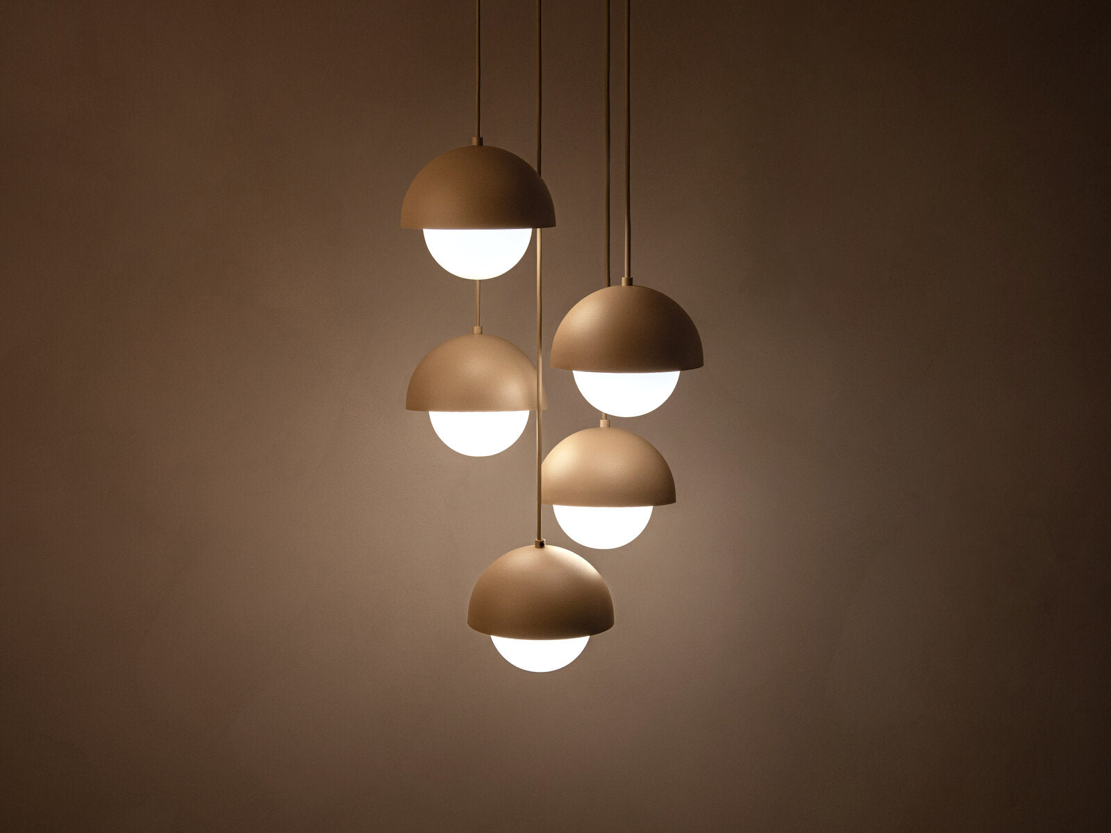 Micadoni Kora Pendelleuchte Metall Sabia 5-flammig Ø 32 cm
