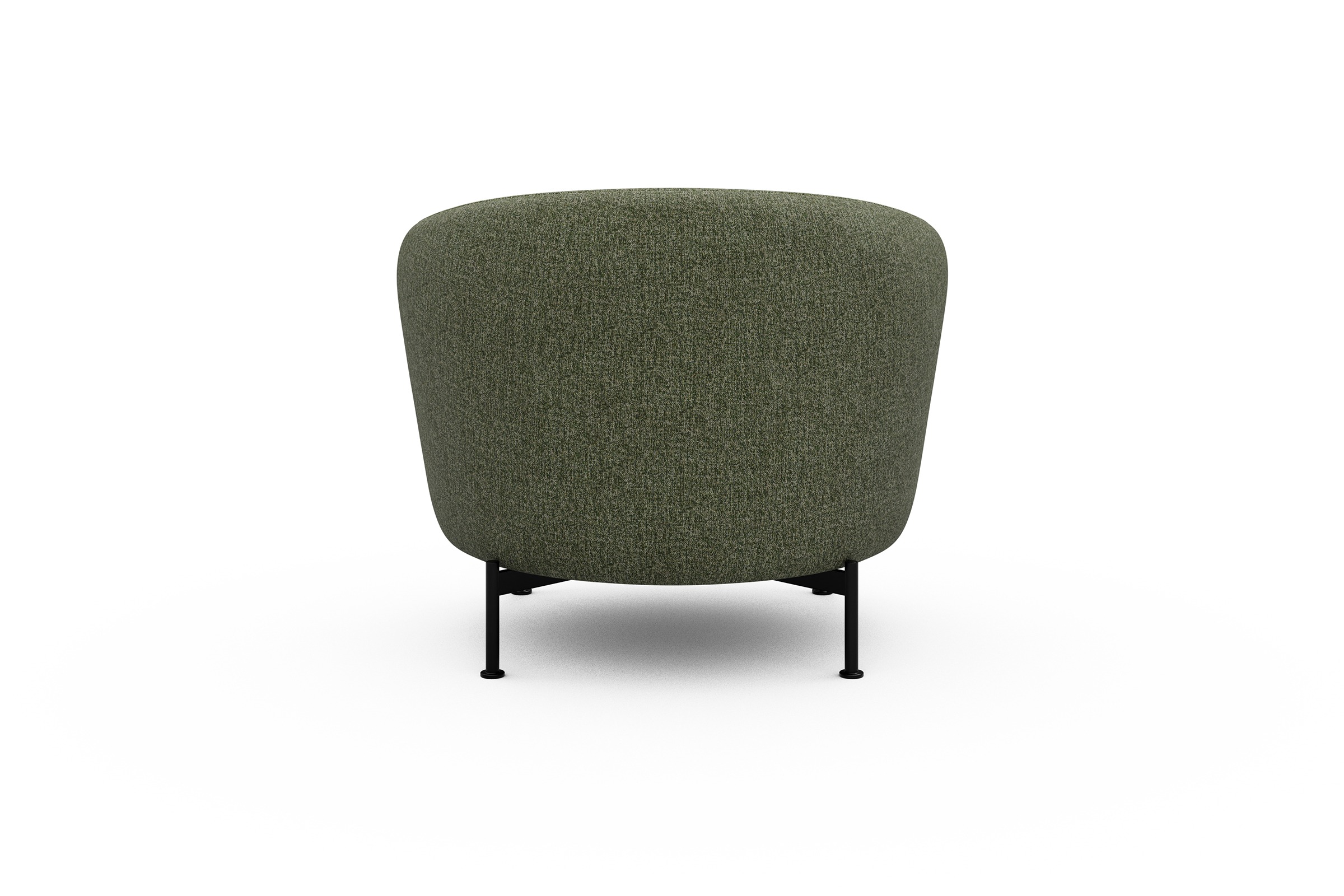 Sessel Ronda X-Metallgestell Schwarz Carreno-Vivid-Green