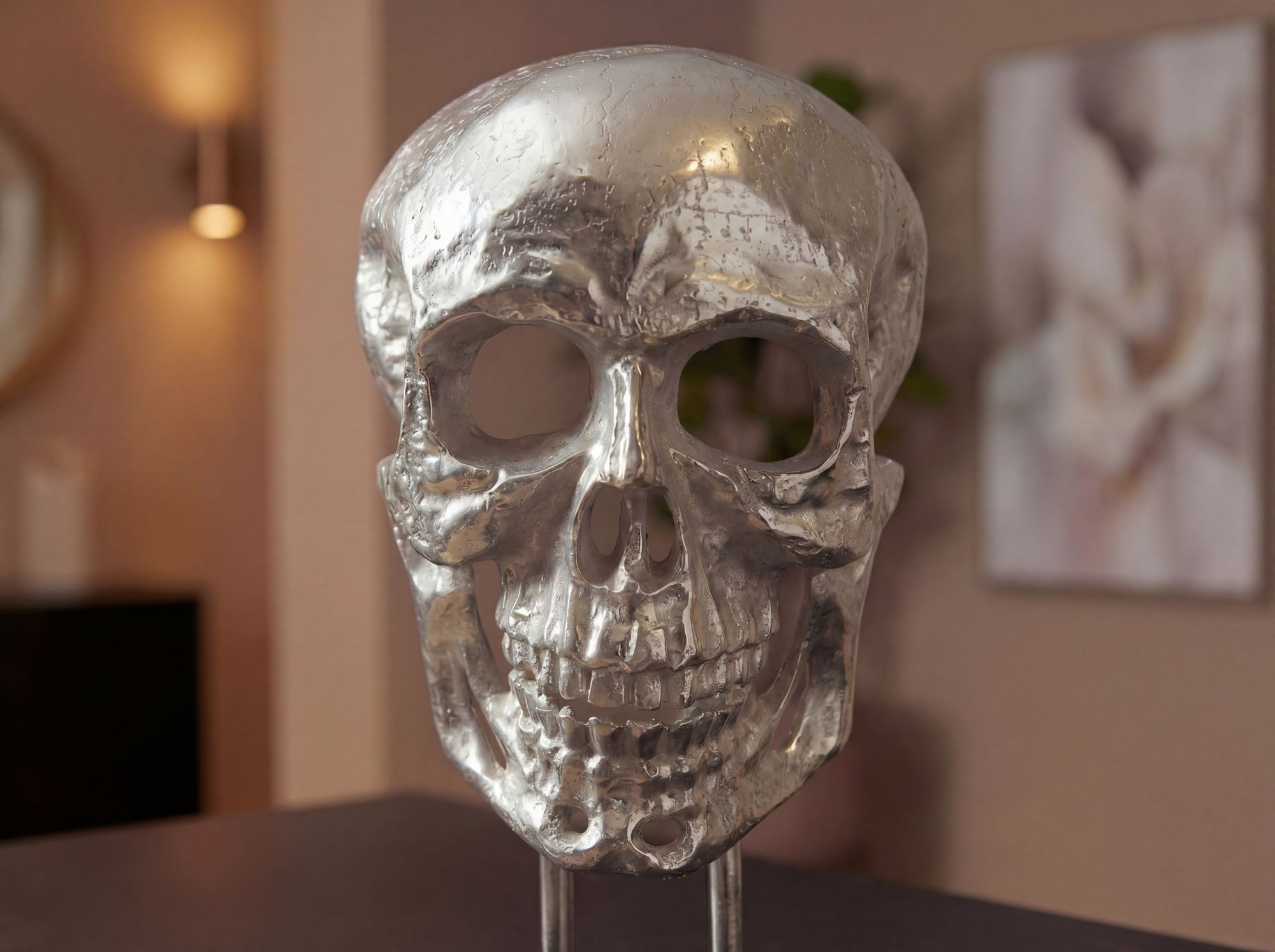 Dekoobjekt Munkeby Silber 32,5 × 17 × 57 cm