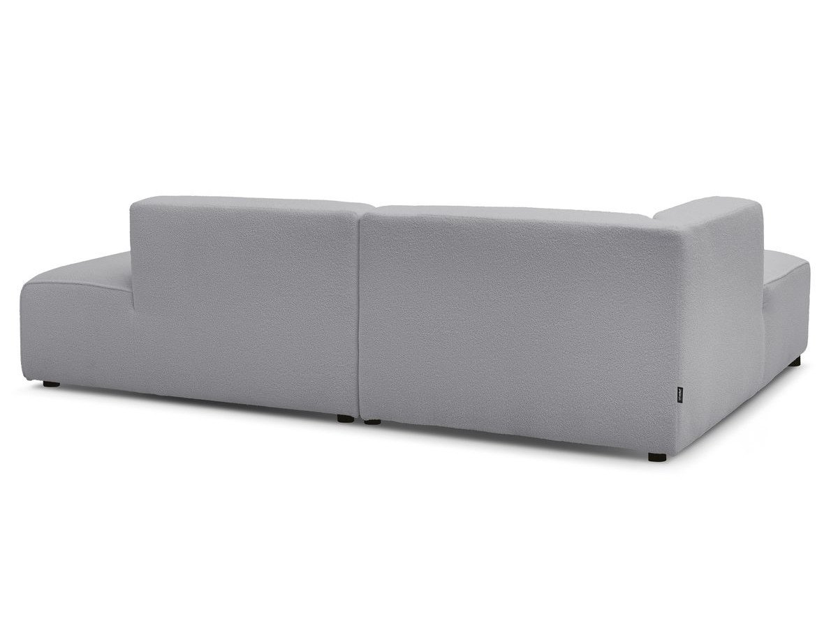 Bobochic Megeve Ecksofa Bouclé-Stoff Hellgrau Ecke links