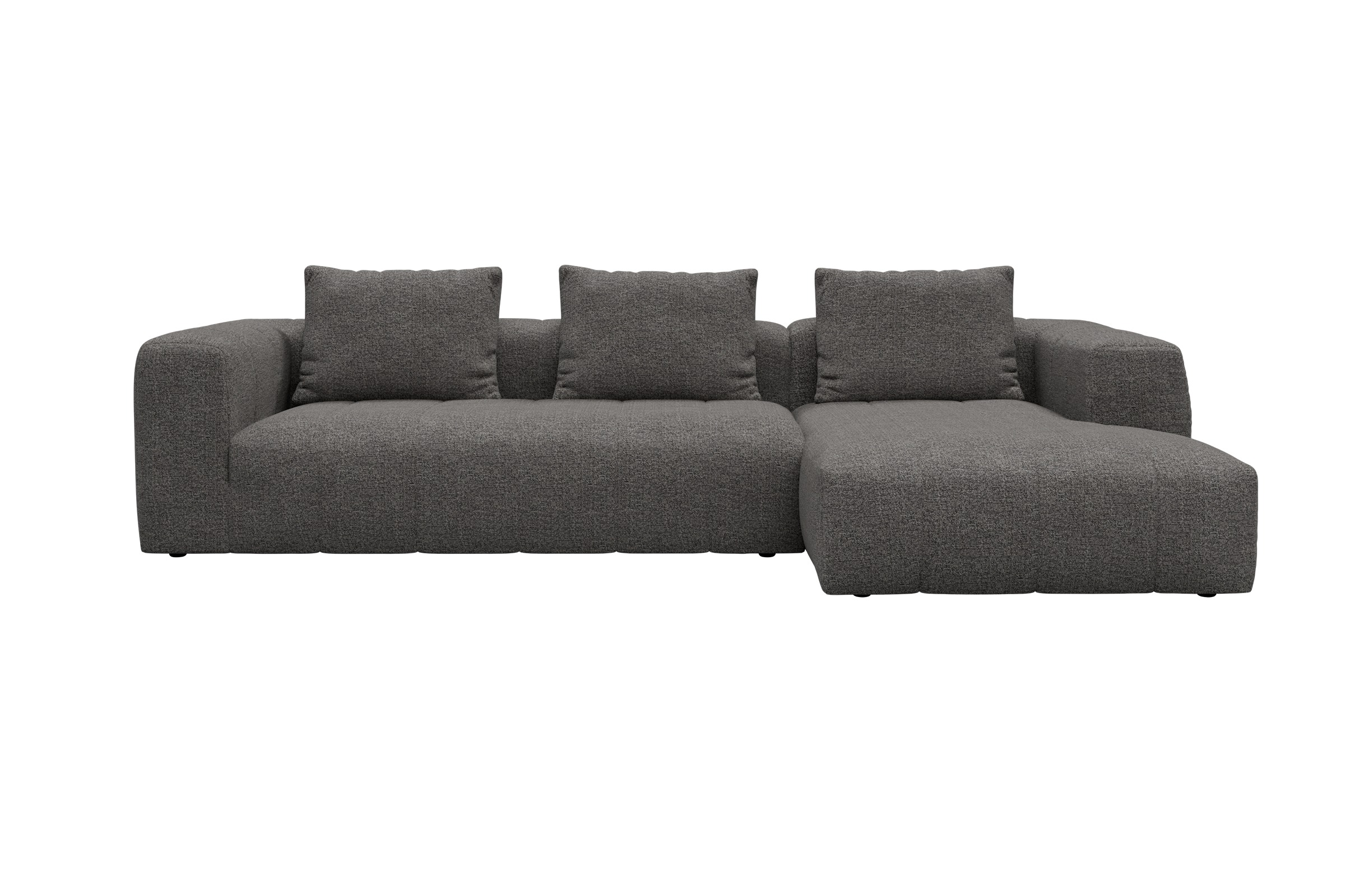 Hugo 2,5-Sitzer Armlehne links mit Chaiselongue Carreno-Salt-and-Pepper moebelfaktor