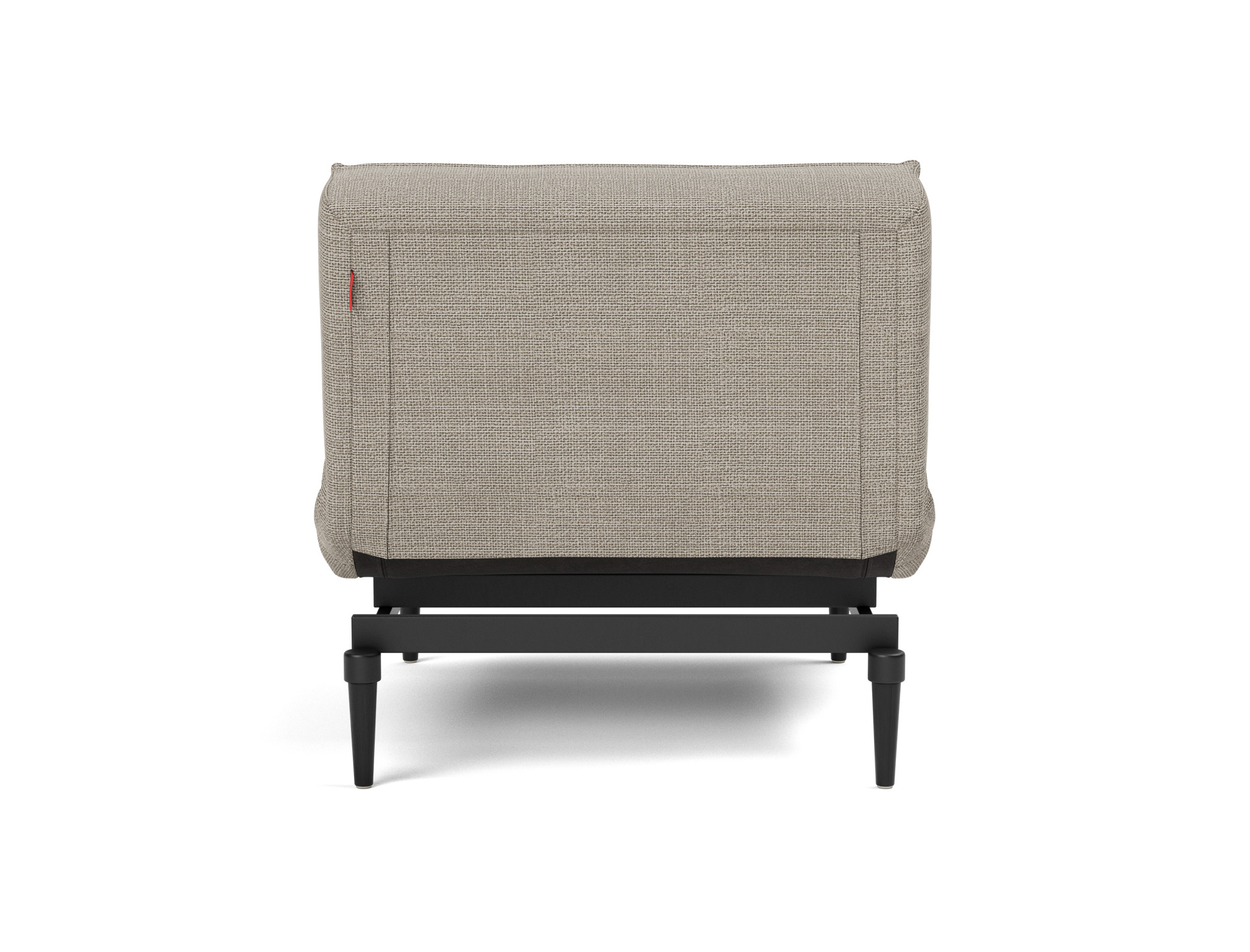 Sessel Splitback Strukturierter Stoff Kenya 579-Gravel Beine Styletto Eiche schwarz
