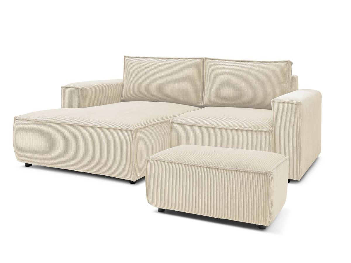 Bobochic Nihad Ecksofa mit Pouf