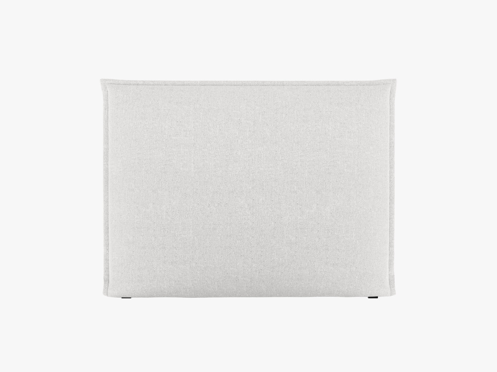 Micadoni Monica Samtiger Kopfteil 140 cm (H 120 cm) Chenille Eden Silber 160x120