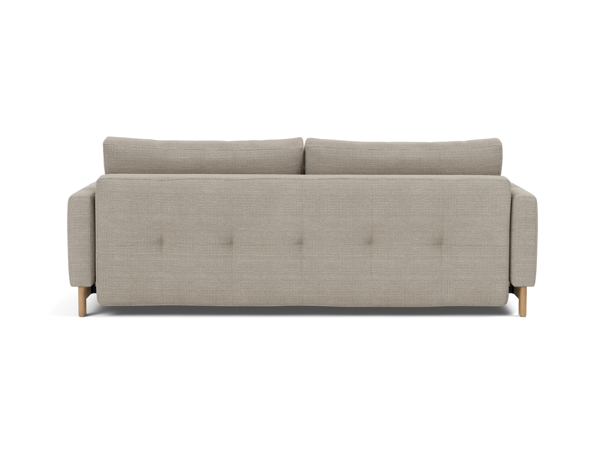 Schlafsofa Pyxis D.E.L. Strukturierter Stoff Kenya 579-Gravel