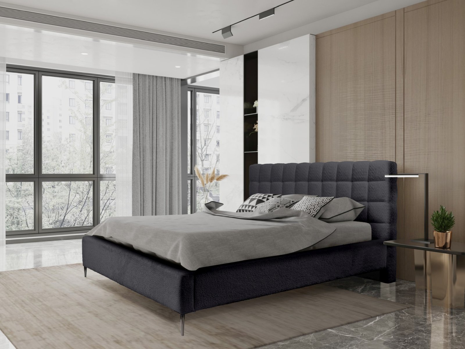Polsterbett TANO Euphoria 180 mit Metallrahmen Euphoria 21 Black moebelfaktor
