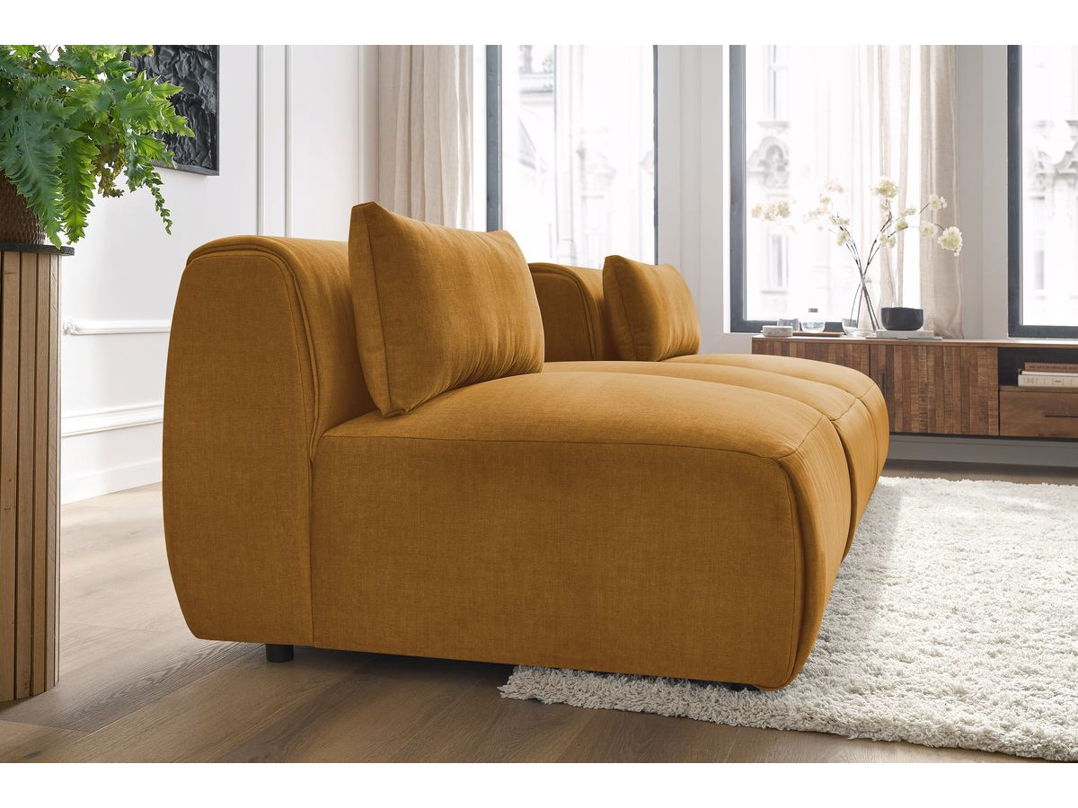 Bobochic Jeanne Sofa 3-Sitzer Samt Gelb