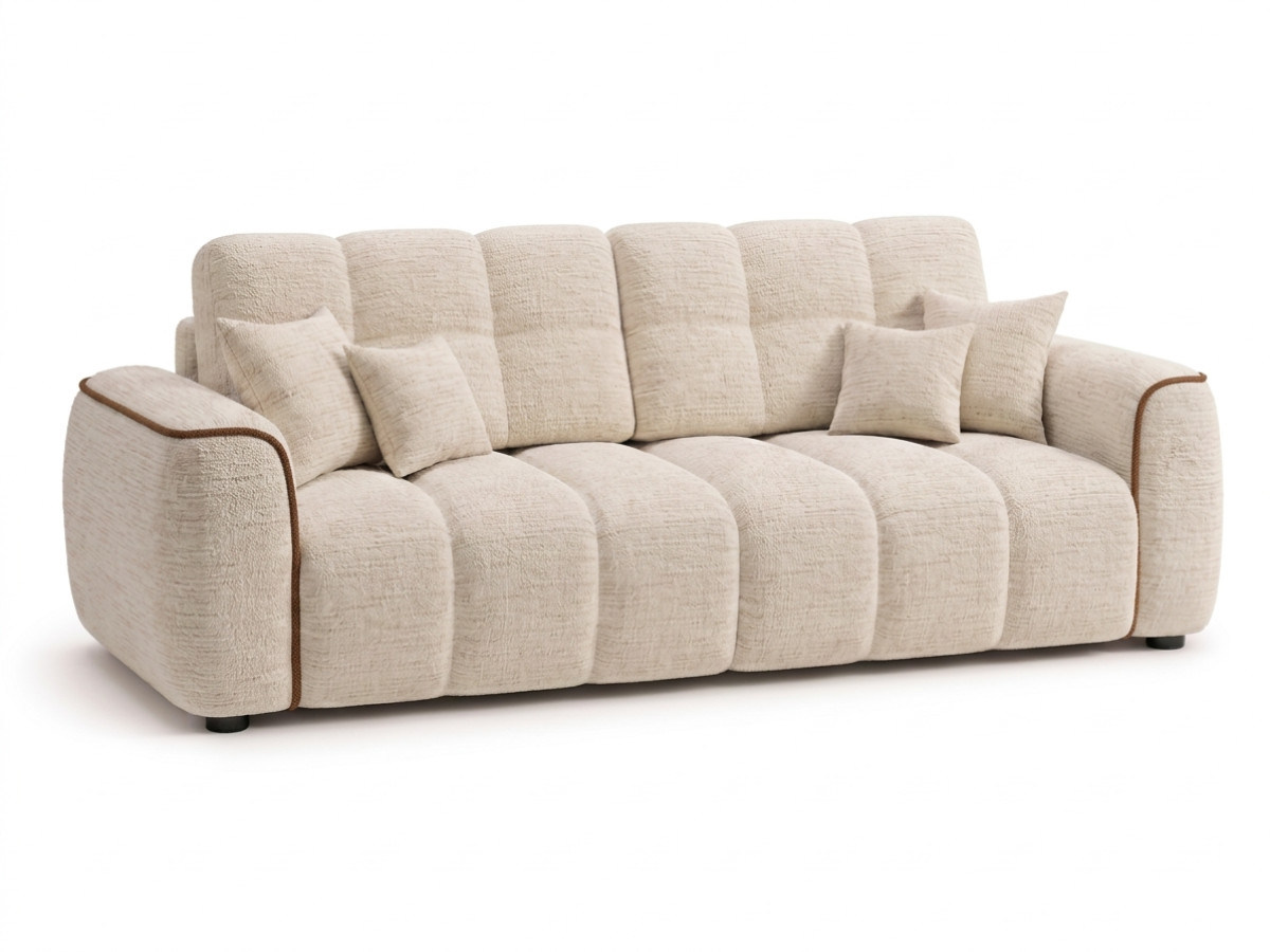 Bobochic Palais royal Sofa 3-Sitzer Chenille Braun