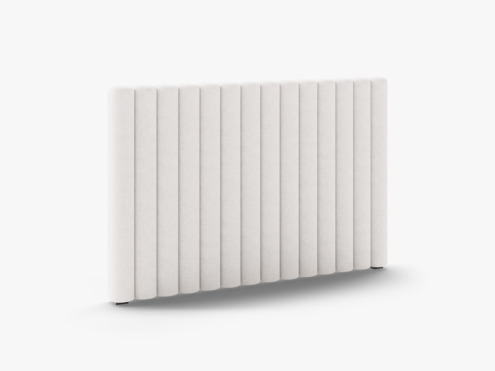 Micadoni Mistero Samtiger Kopfteil 80 cm Strukturierter Stoff Moly Helles Beige 140x95