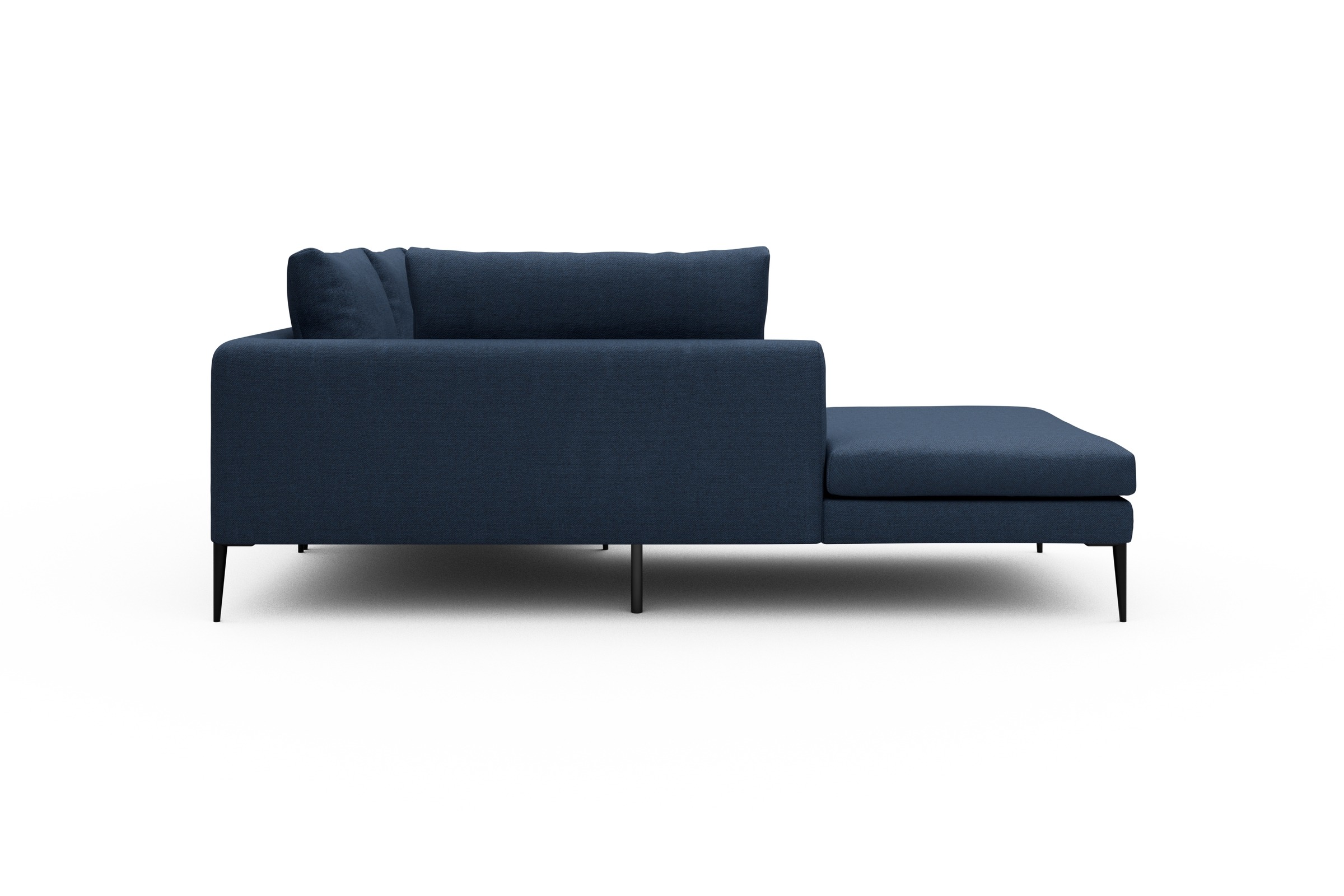 Ecksofa Paul Relax-Ecke links mit 2-Sitzer Weda-Blue