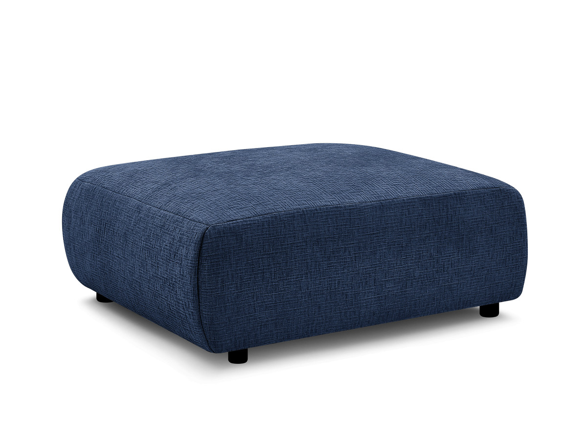 Bobochic Jana Pouf 94 × 114 cm Strukturstoff Dunkelblau