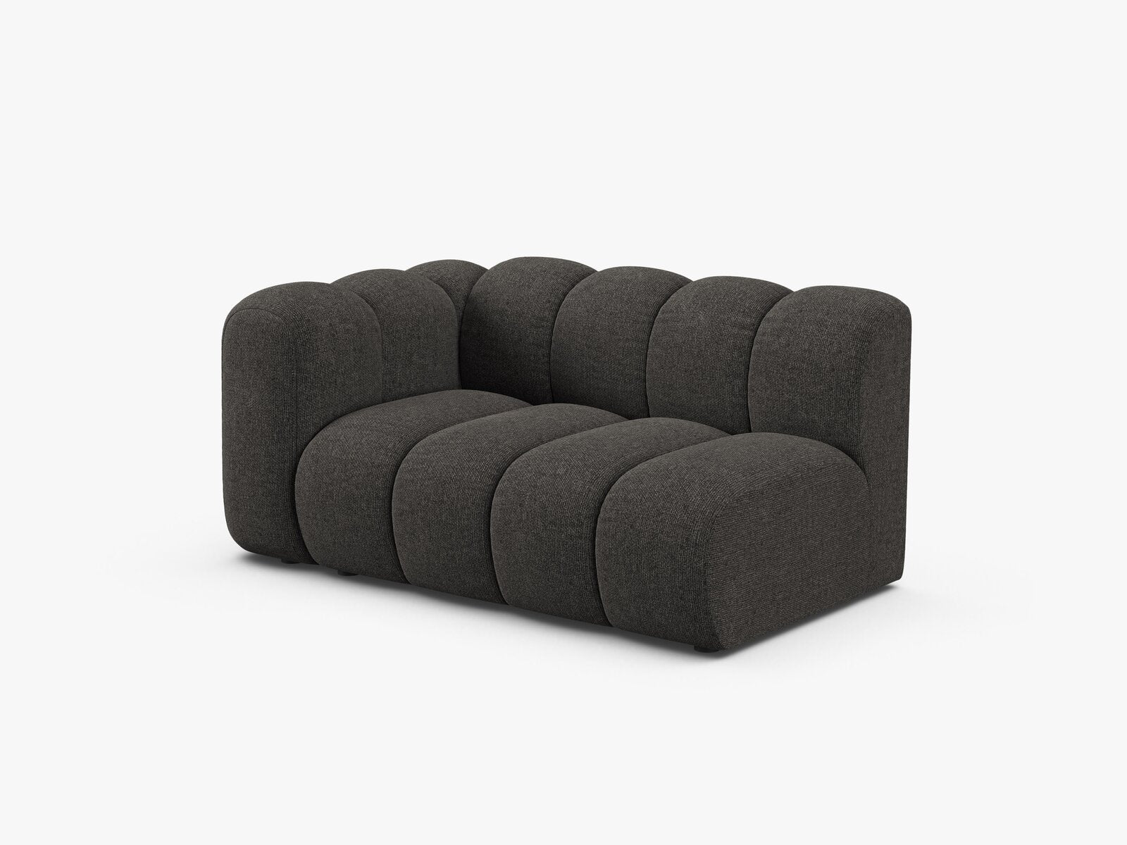 Micadoni Modul Lupine 2-Sitzer Links Chenille Eden Dunkelgrau