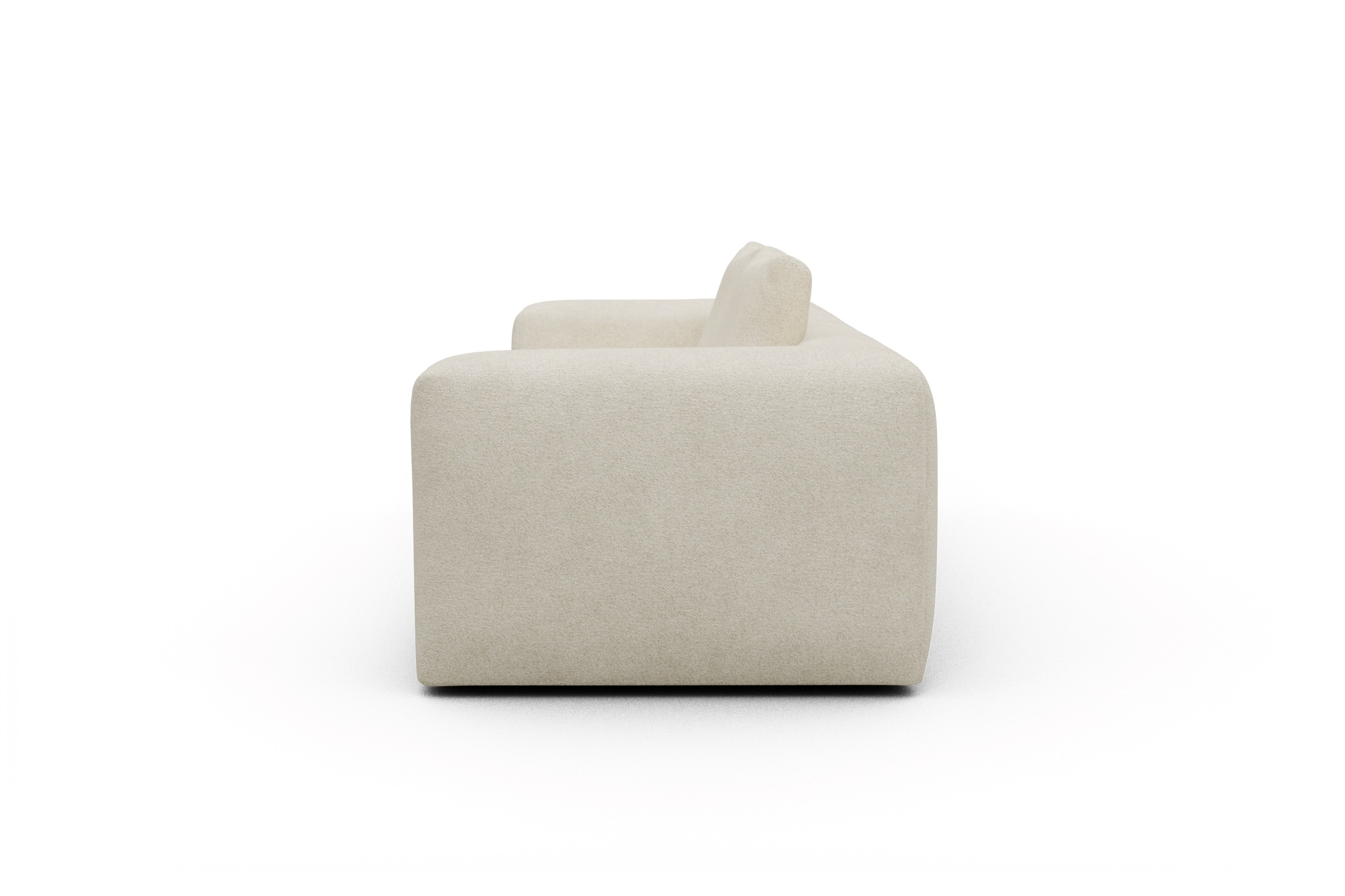 Sofa Fred 3-Sitzer Boucle-Off-White