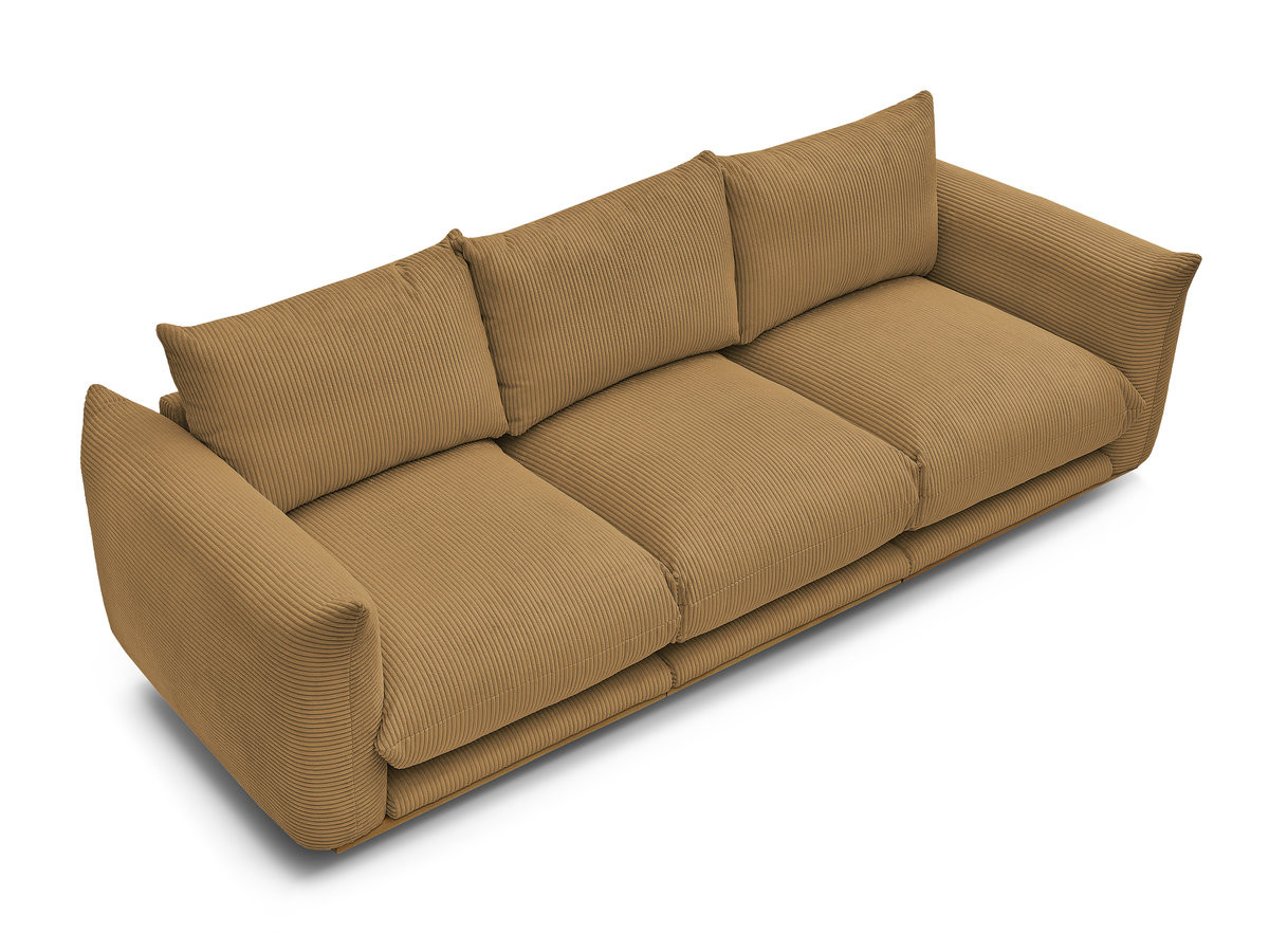 Bobochic Ernest Sofa 3-Sitzer 266 × 106 cm Cordsamt Gelb