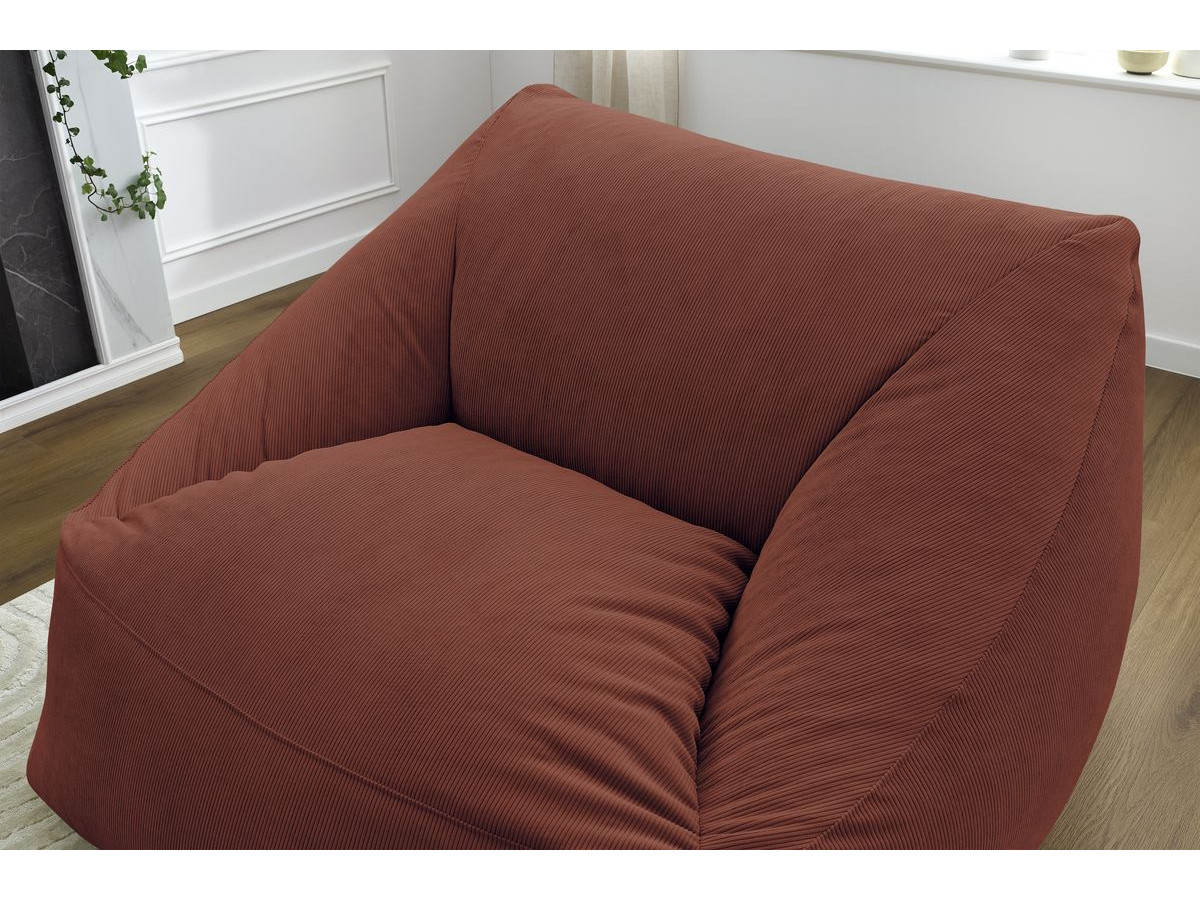 Bobochic Lilibet Pouf Cordsamt Orange