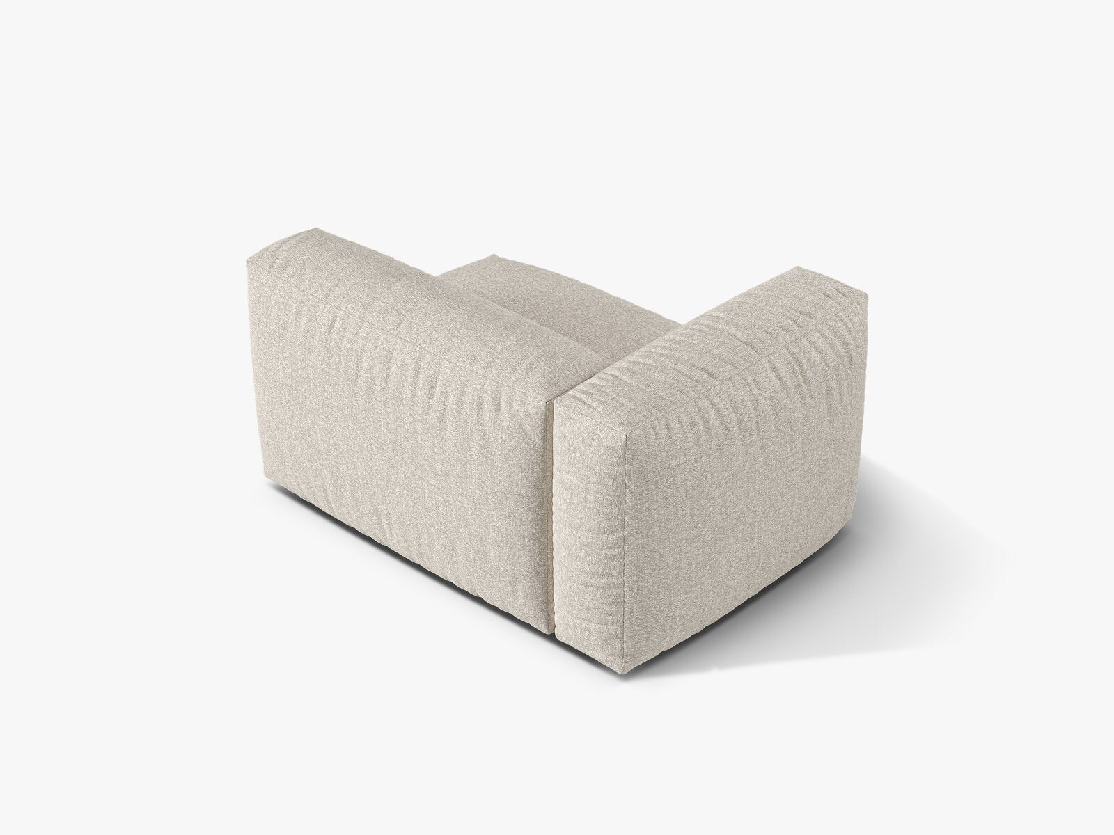 Micadoni Eckmodul Martina 1-Sitzer Links Boucle Monet Beige
