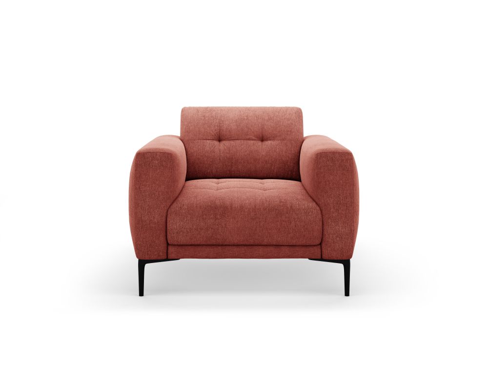 Cosmopolitan Design Sessel Lazio Strukturierter Stoff Sorella Koralle