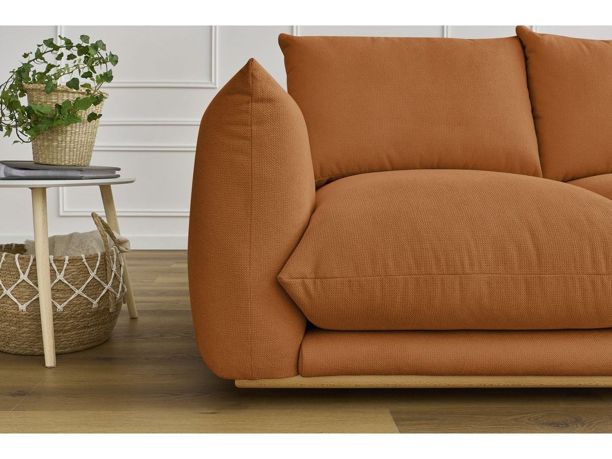 Bobochic Ernest Sofa 2-Sitzer Stoff Orange