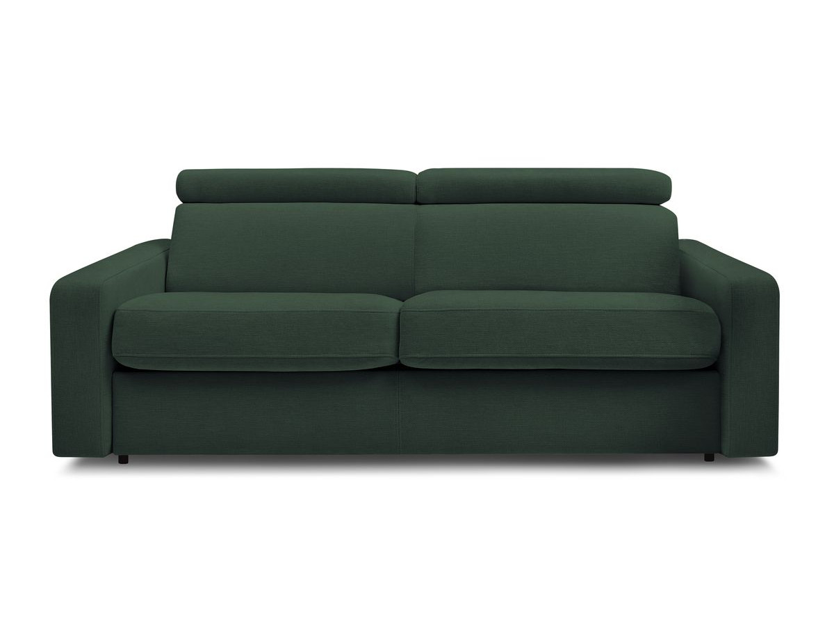 Bobochic Monaco Schlafsofa 3-Sitzer Stoff Grün, Liegefläche 160 × 190 cm