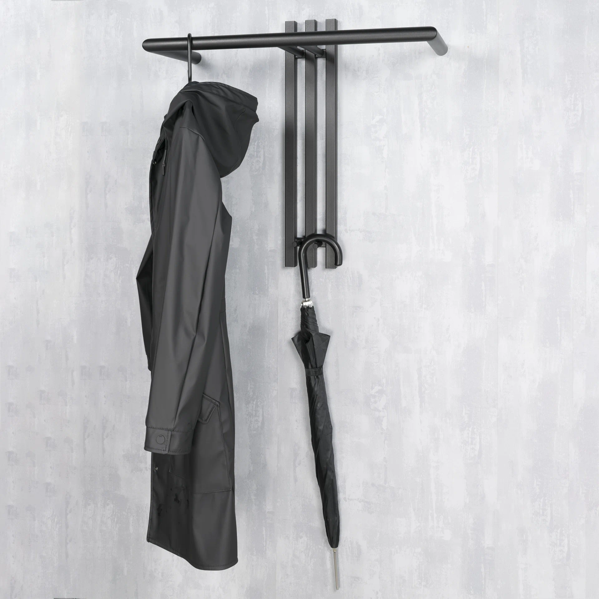 Spinder Design Senza 1 Wandgarderobe Schwarz