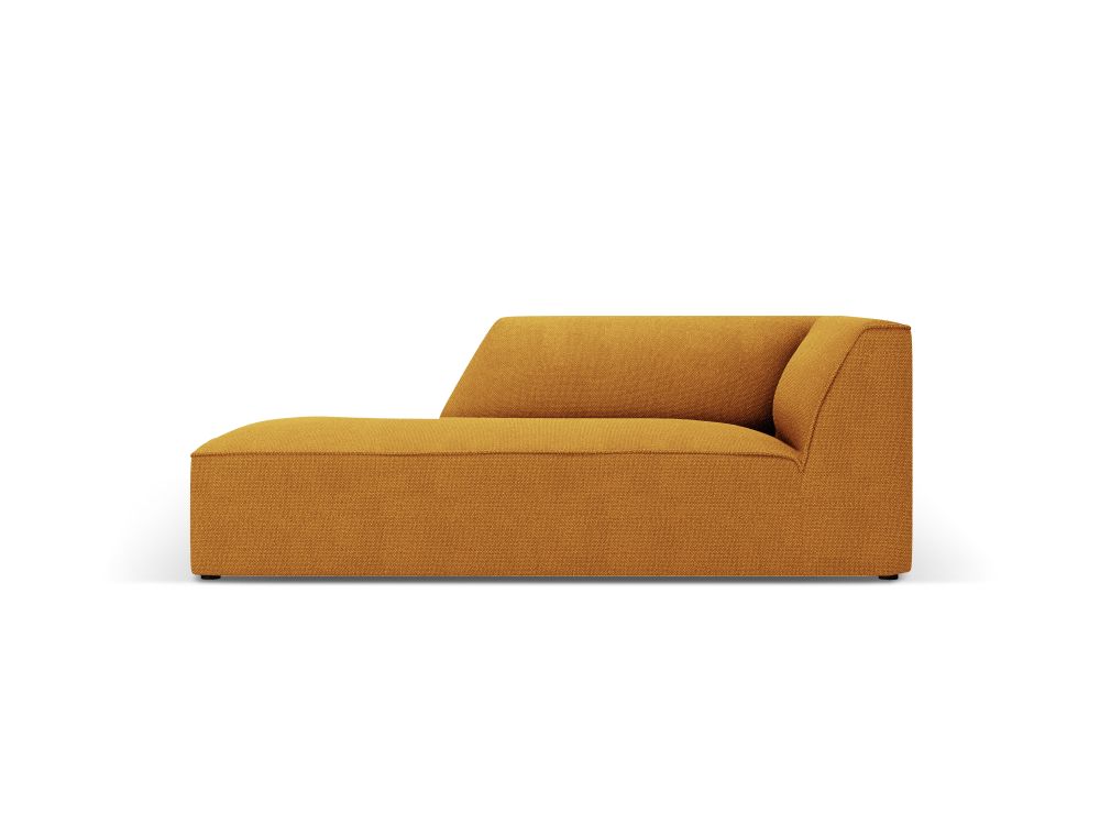 Cosmopolitan Design Chaiselongue Siena Strukturierter Stoff Ottawa Gelb Links