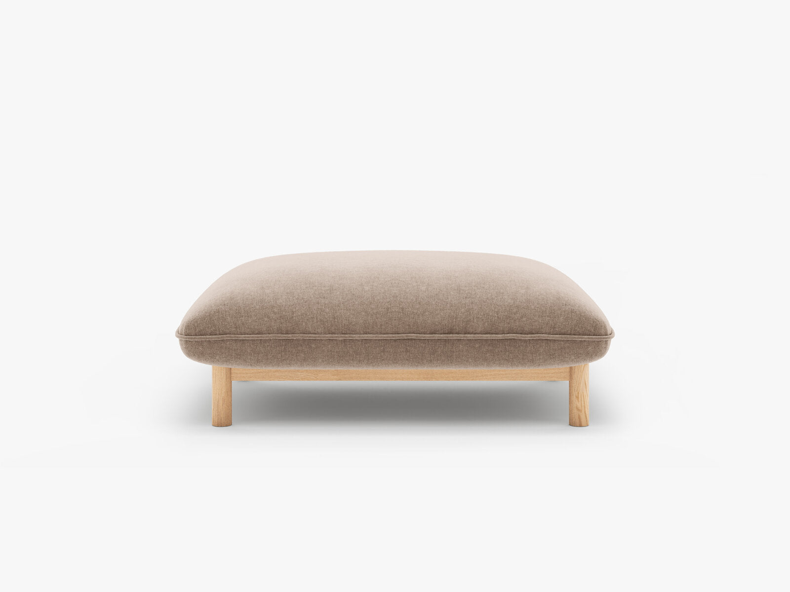 Micadoni Ada Pouf Strukturierter Stoff Wind Sand