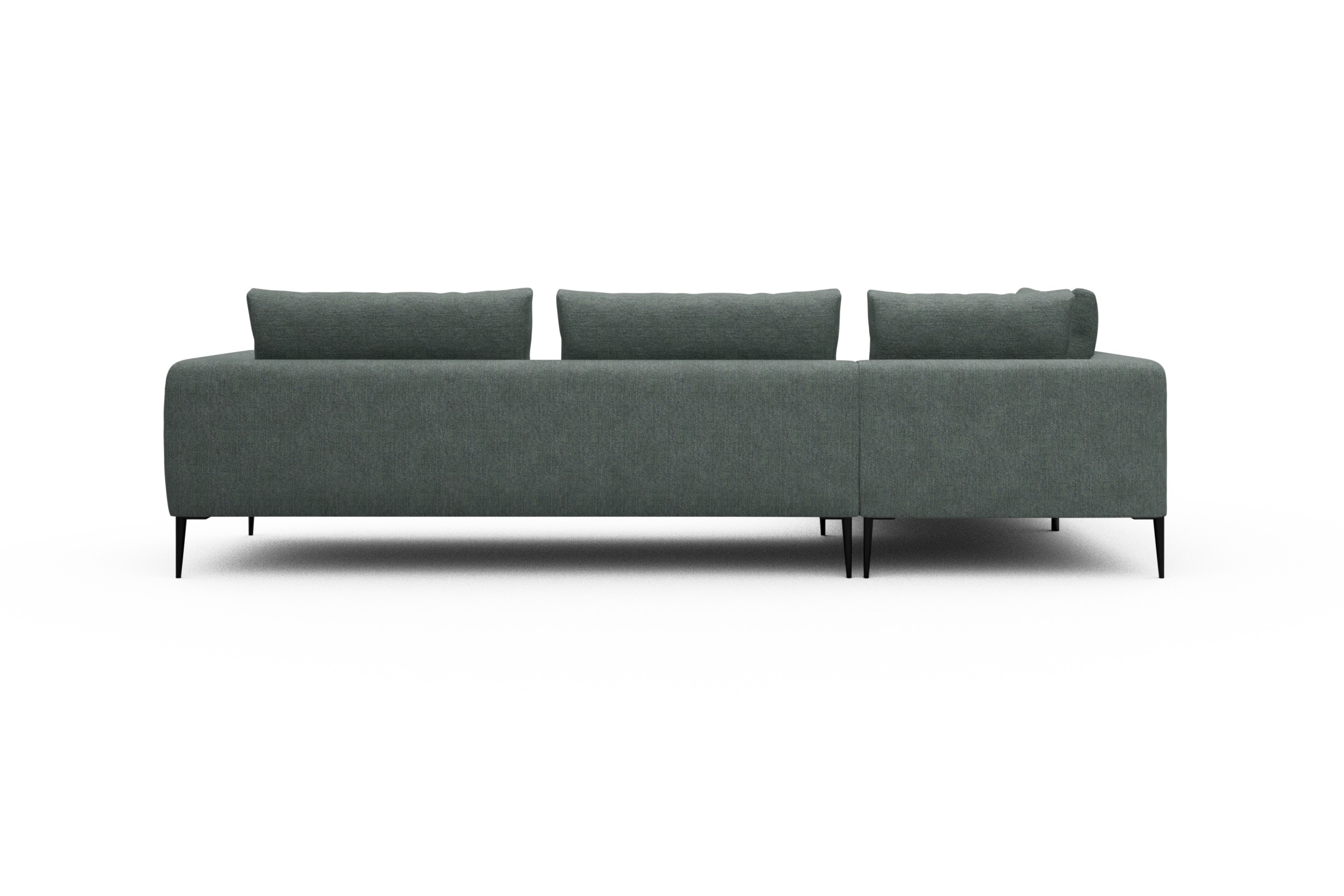 Ecksofa Paul Relax-Ecke rechts mit 3-Sitzer Carreno-Ice-Blue