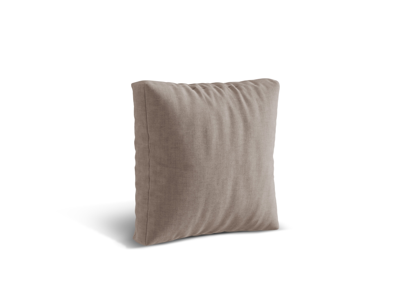 Micadoni Kissen Martina Strukturierter Stoff Boston Dunkelbeige 40x40