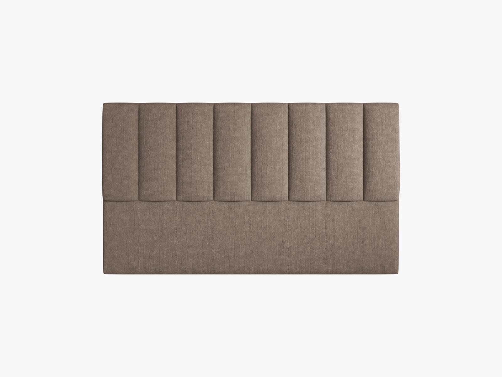 Micadoni Marl Samtiger Kopfteil 140 cm (H 95 cm) Strukturierter Stoff Liberty Cappuccino 160x95