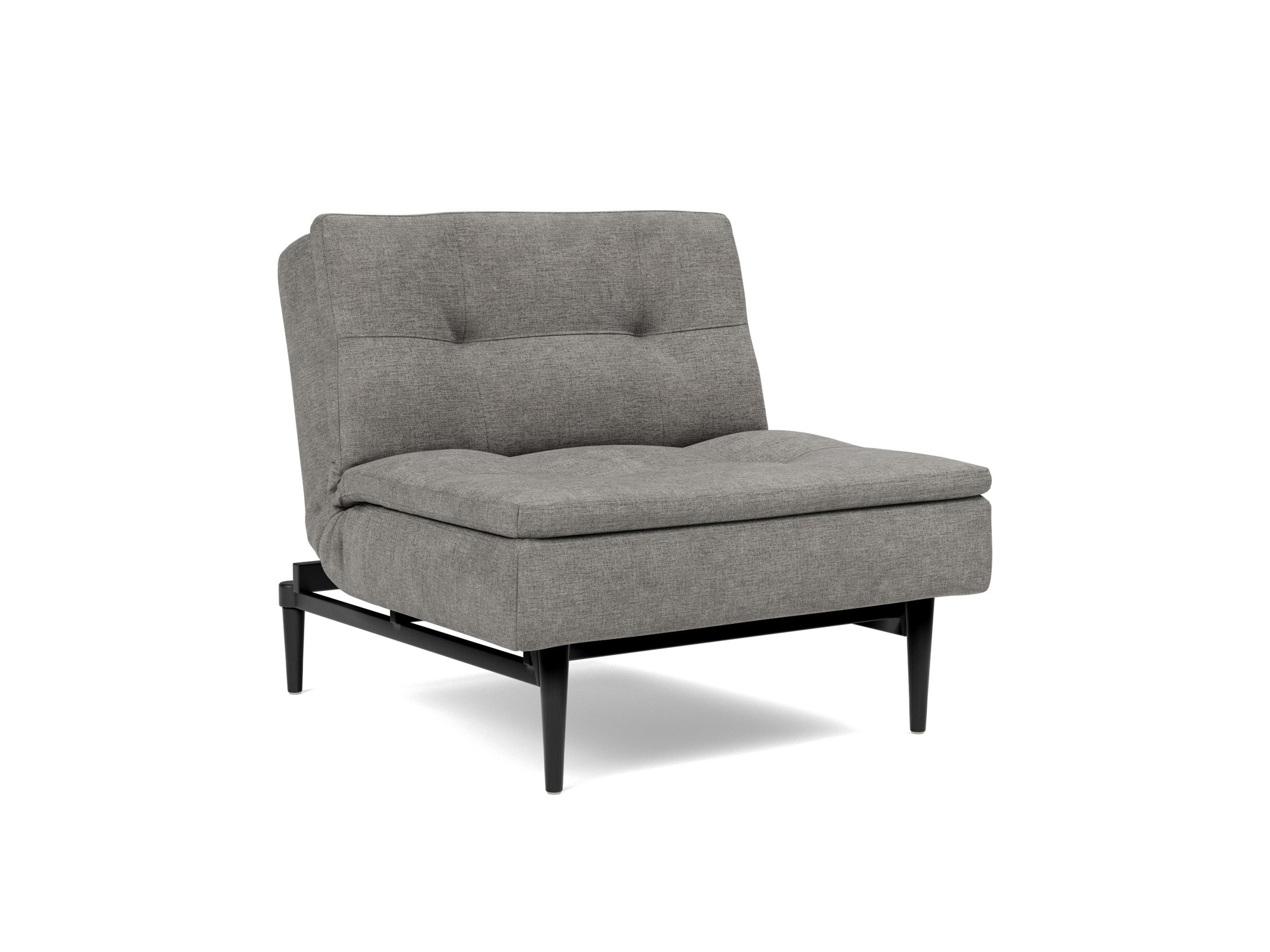 Sessel Dublexo Flachgewebe Avella 282-Warm-Grey Beine Styletto Eiche schwarz