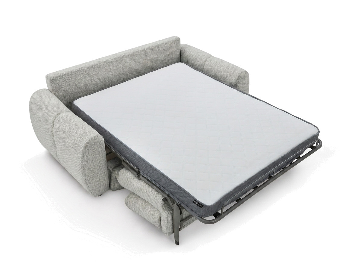 Bobochic Fuji Schlafsofa 3-Sitzer Stoff Hellgrau