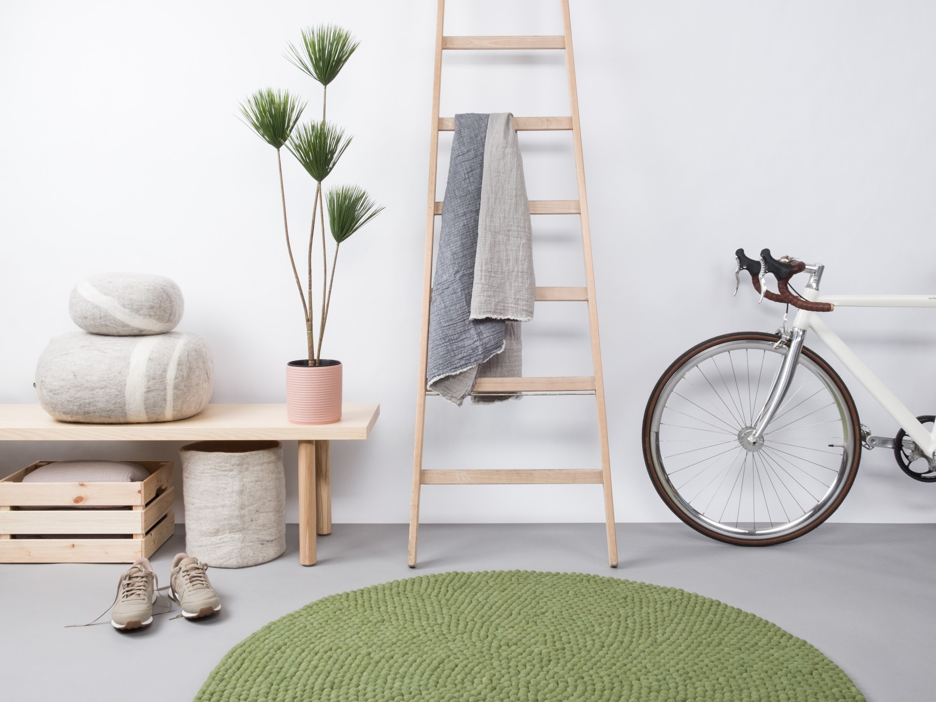 myfelt Kaspar Filzkugelteppich - 90 cm